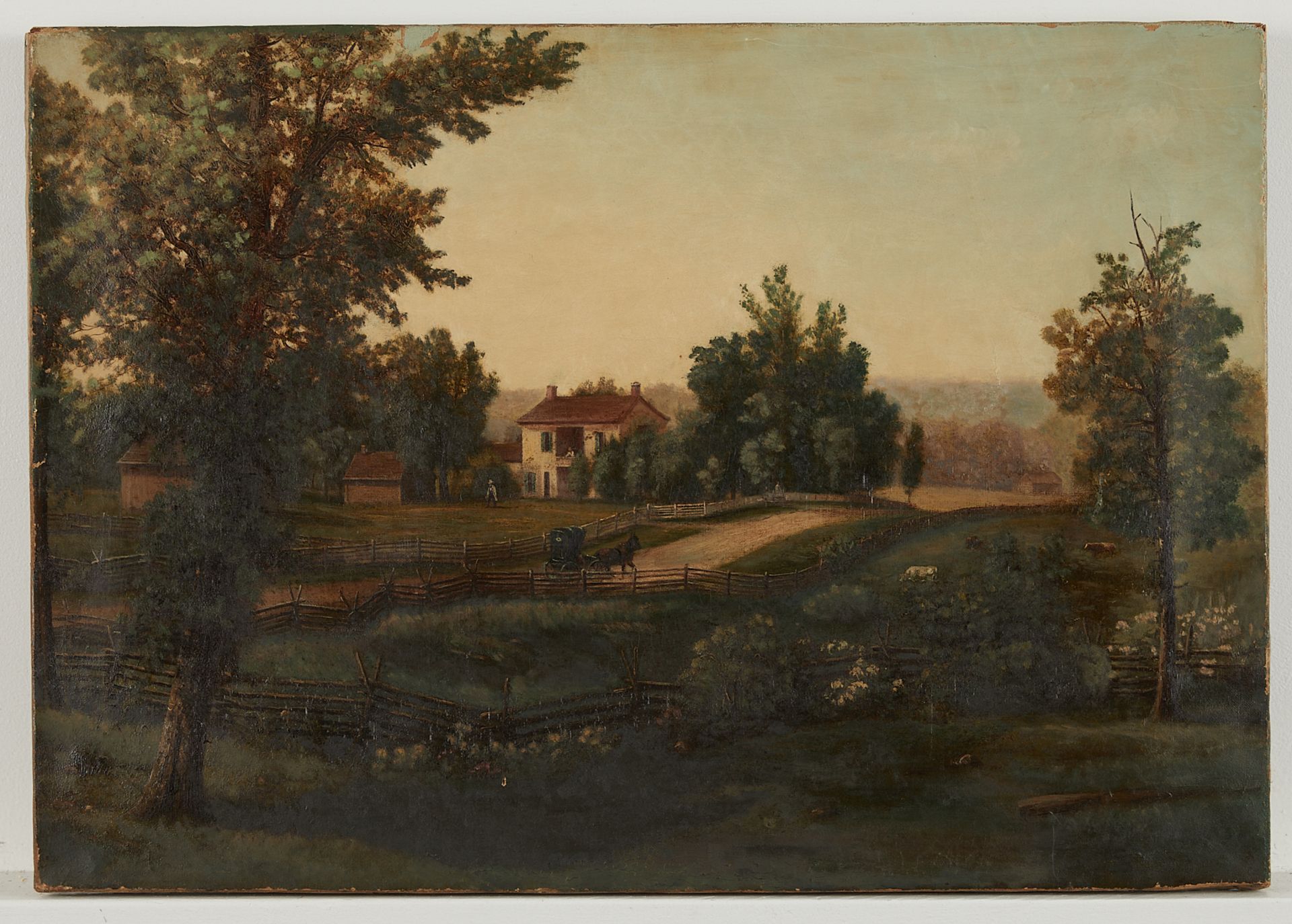 Barton S. Hays Oil Landscape Painting - Image 3 of 5