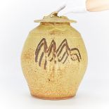 Warren MacKenzie Ceramic Lidded Jar Double Marked