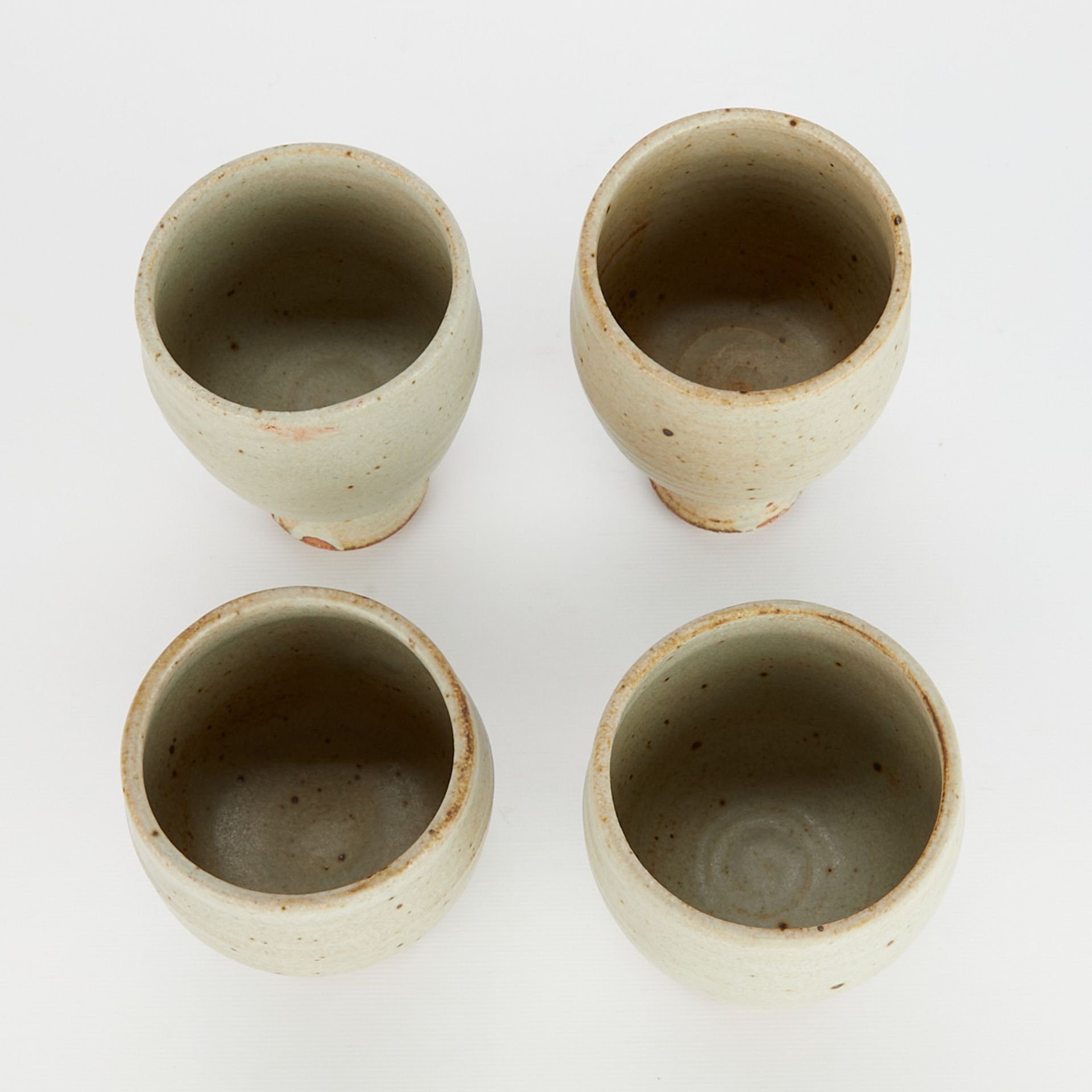 Set 4 Warren MacKenzie Ceramic Chalices - Marked - Bild 5 aus 8