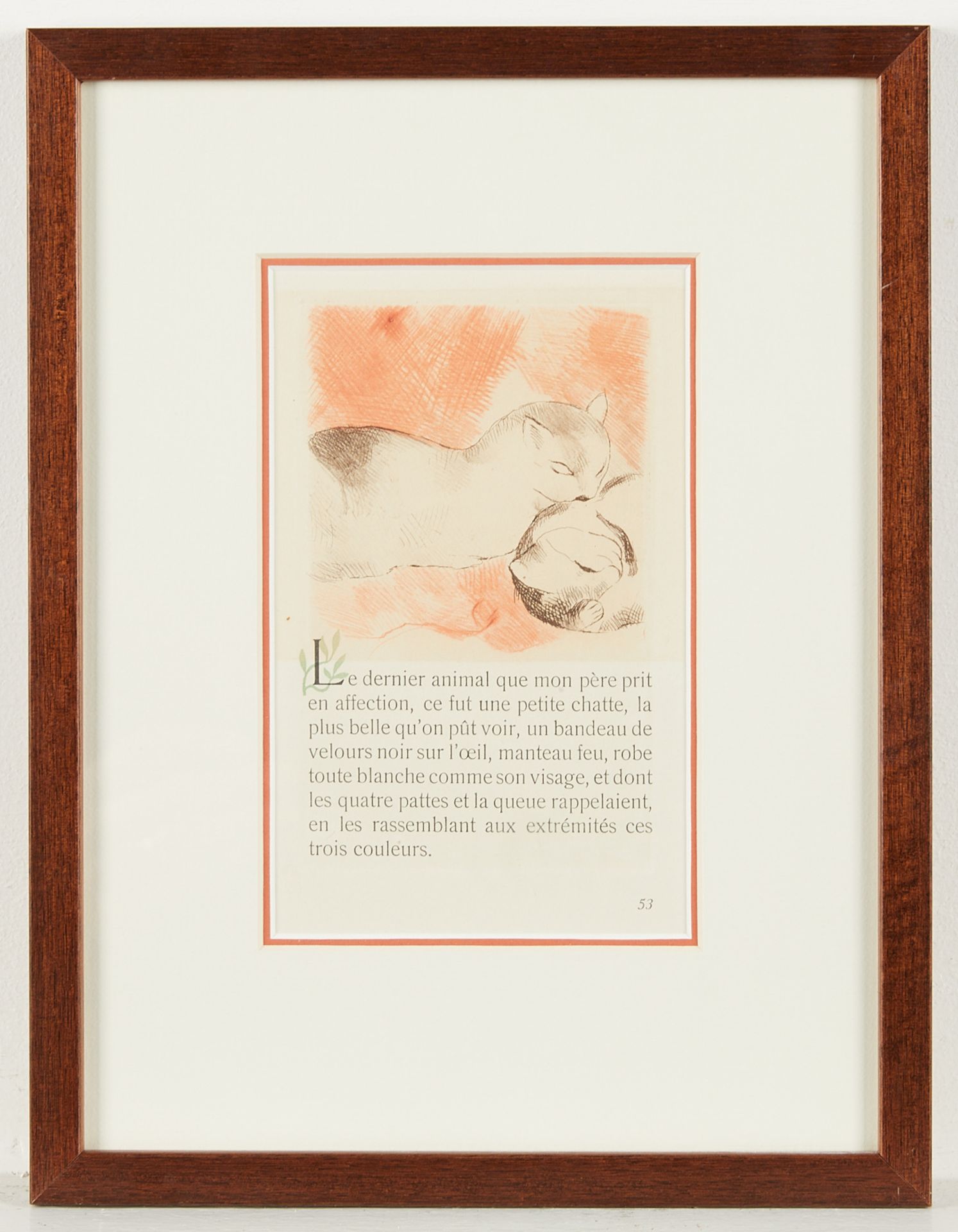 2 Marie Laurencin Aquatints - Cats & Puppies - Bild 7 aus 10