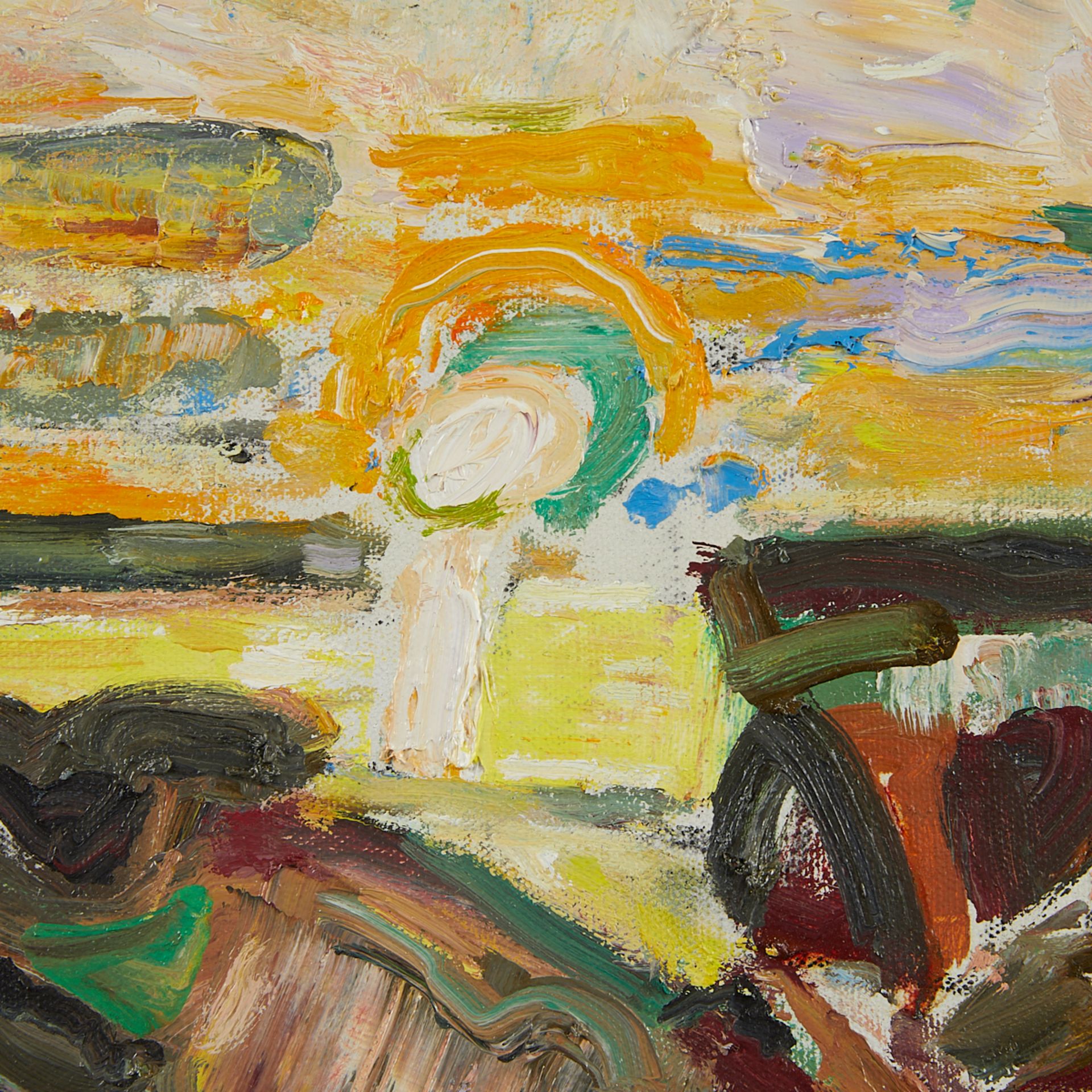 Bernard Chaet "Green Edge" Oil On Canvas 2004 - Bild 2 aus 6