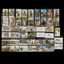 45 Postcard Lithographs of Native Americans