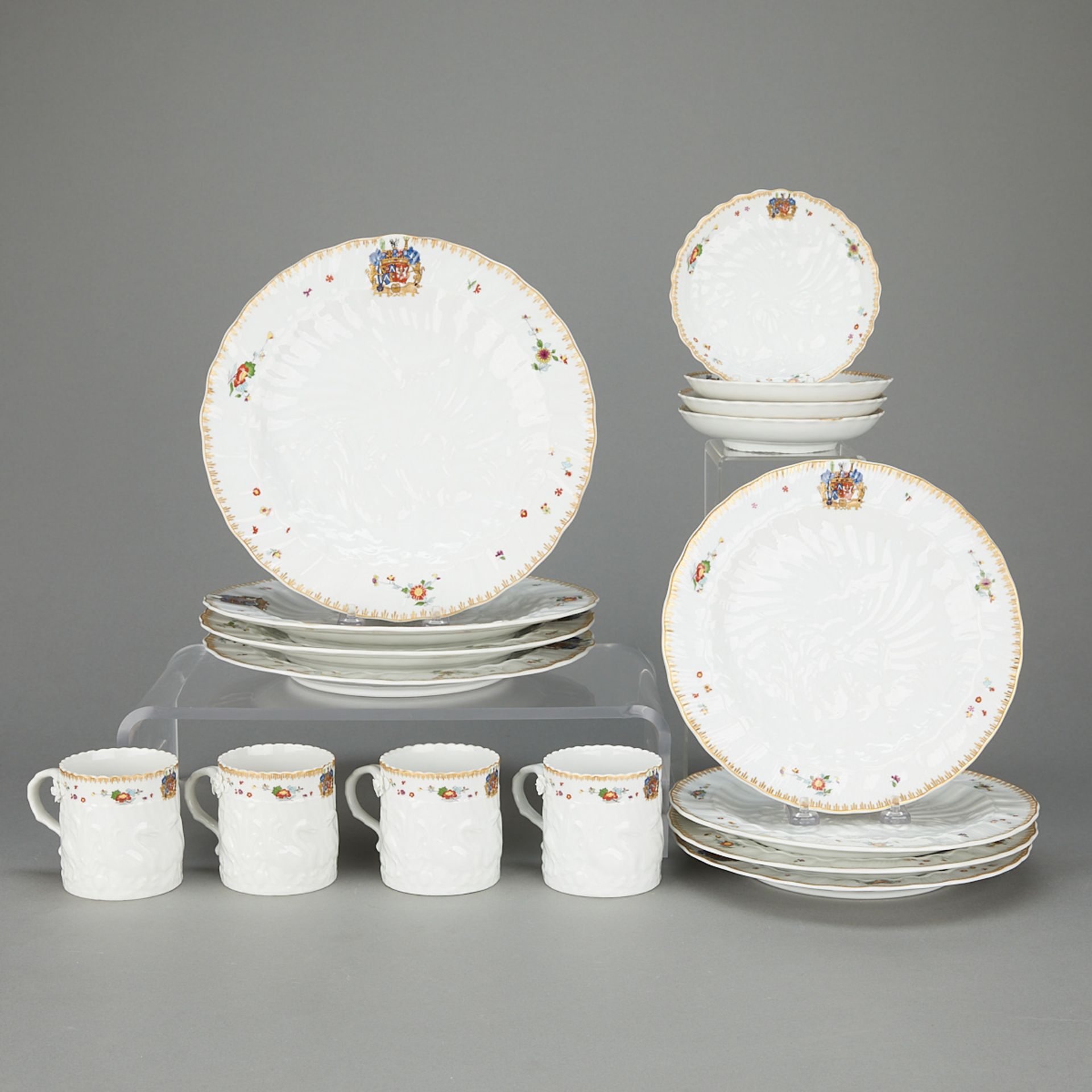 Set 20 Mottahedeh Rockefeller Meissen Swan Service