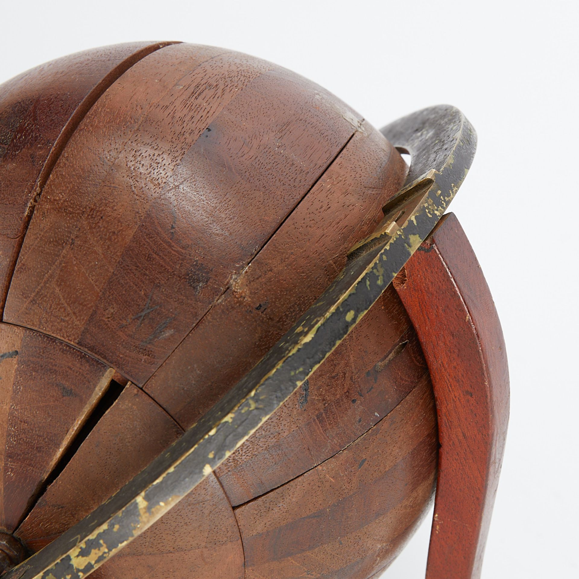 Vintage Wooden Sphere or Globe with Case - Image 15 of 15