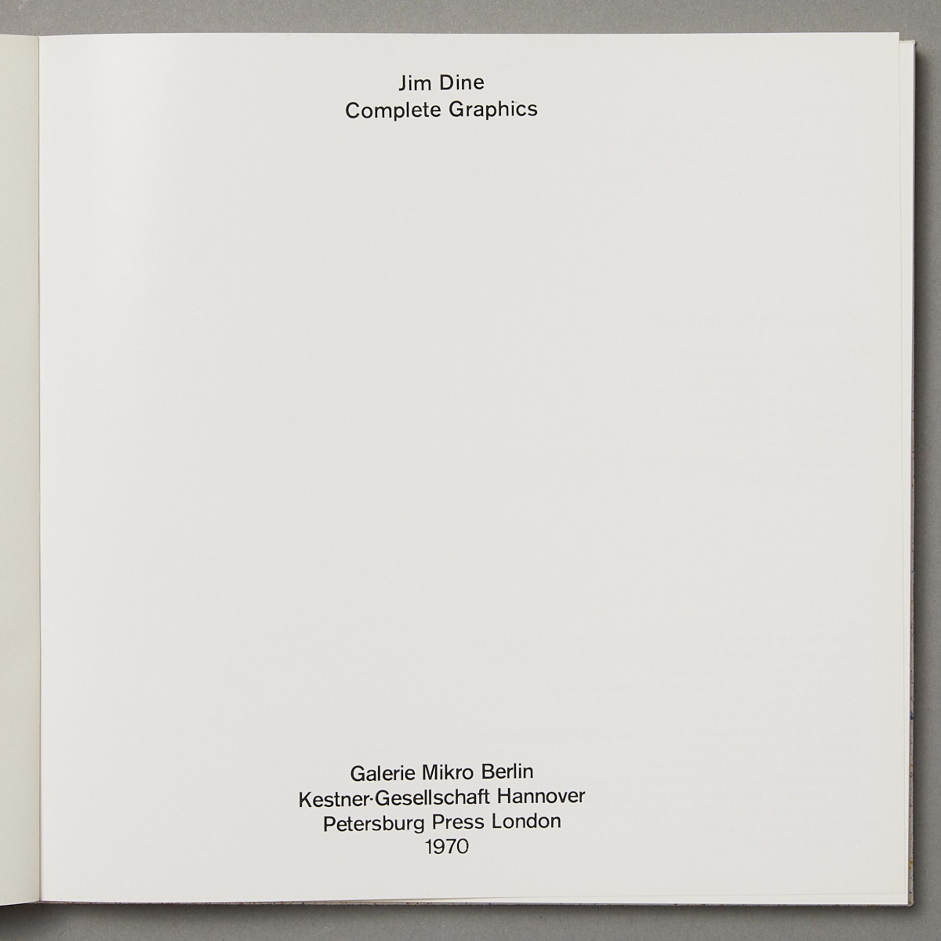 Jim Dine "Complete Graphics" Catalog w/o Prints - Bild 5 aus 10