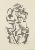 Ossip Zadkine "L'homme chat" Etching