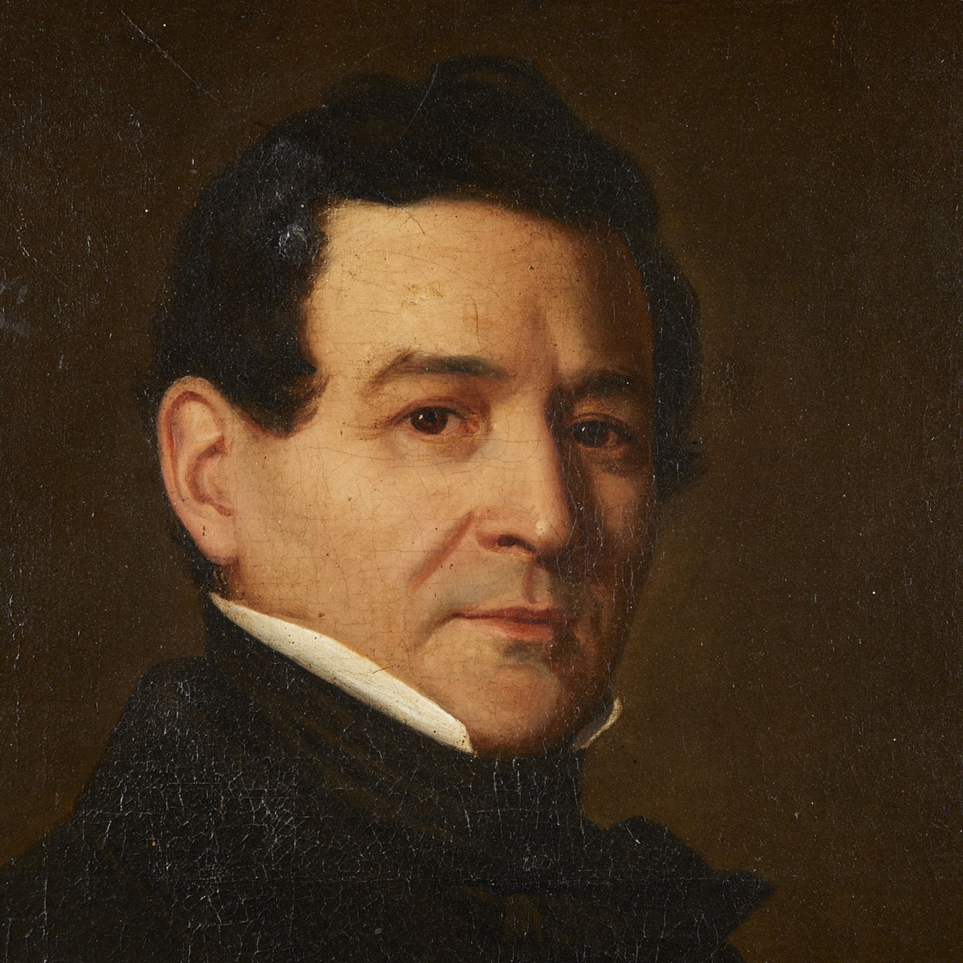 Adolph Rinck Portrait of a Gentleman Painting 1841 - Bild 4 aus 9