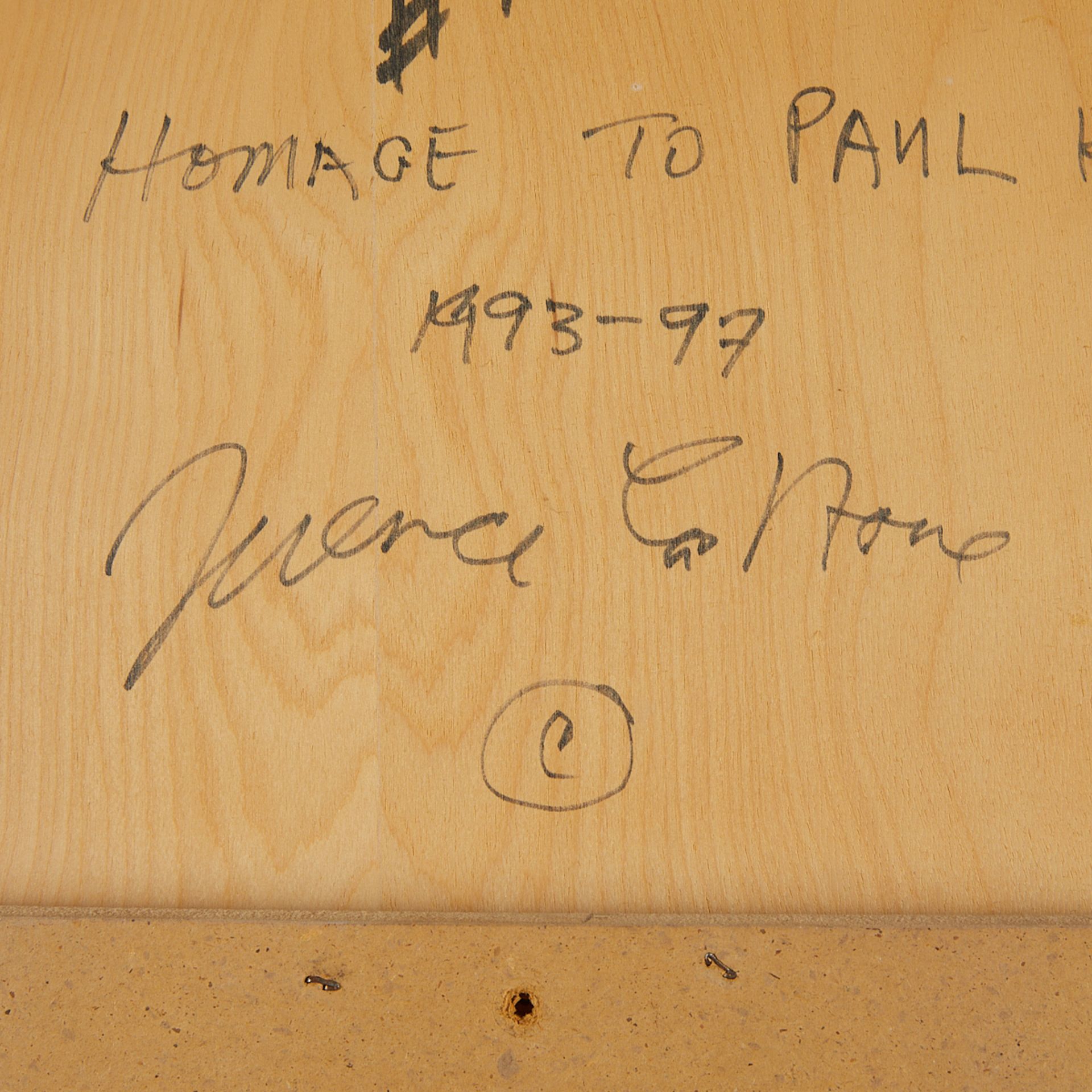 Terence La Noue "Homage To Paul Klee" Mixed Media - Bild 6 aus 6