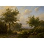 Johann Bernhard Klombeck, Ideale Landschaft mit Spazierenden