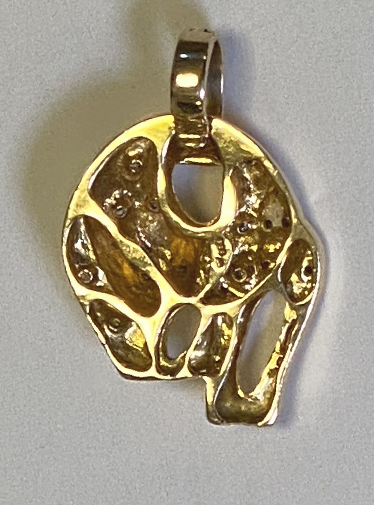 Gold - Diamant - Anhänger   Katze - Bild 3 aus 3