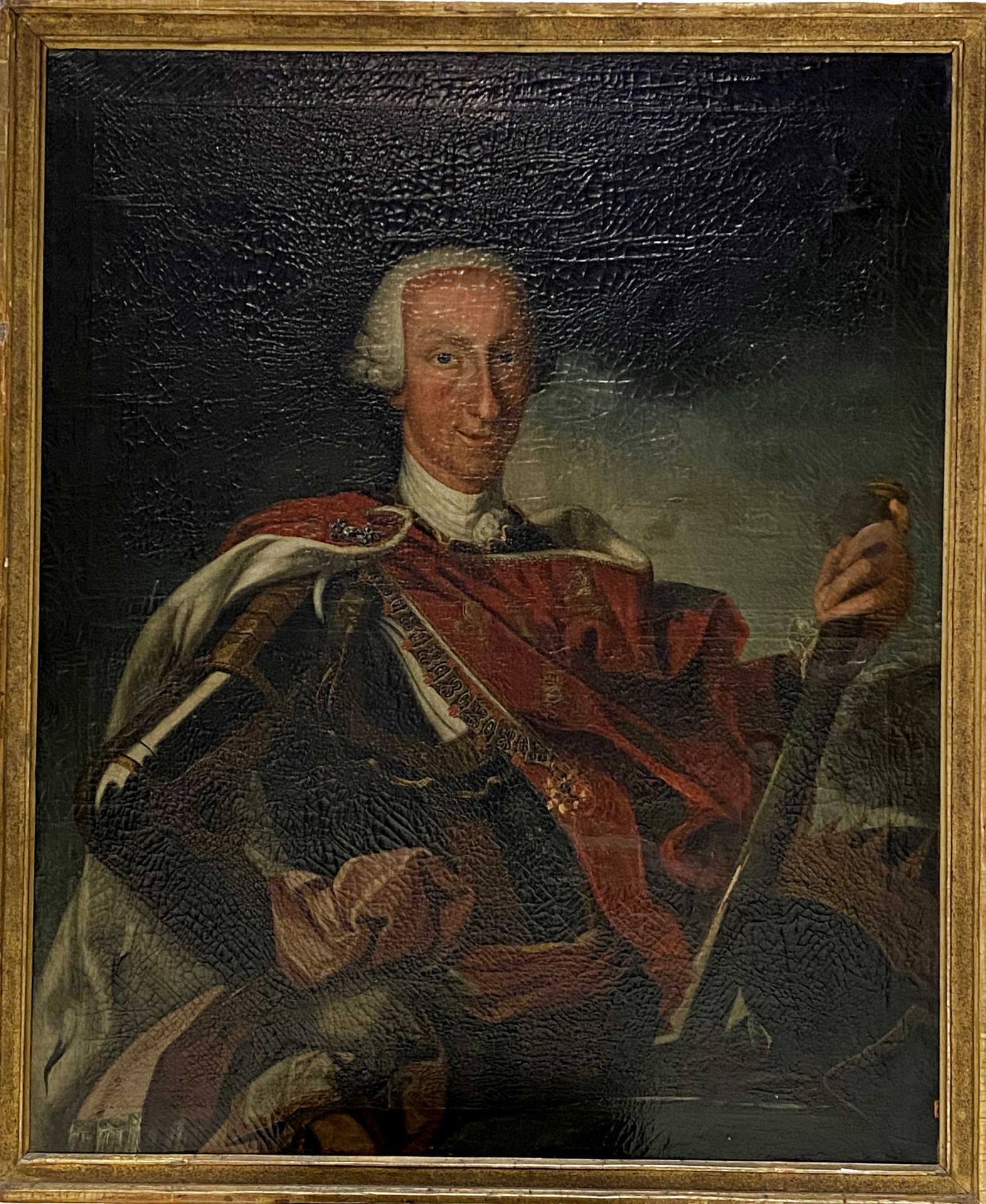 Anton   Raphael  Mengs  (Umkreis / Nachfolge), Bildnis   Karls  III., König    von  Spanien - Bild 3 aus 4