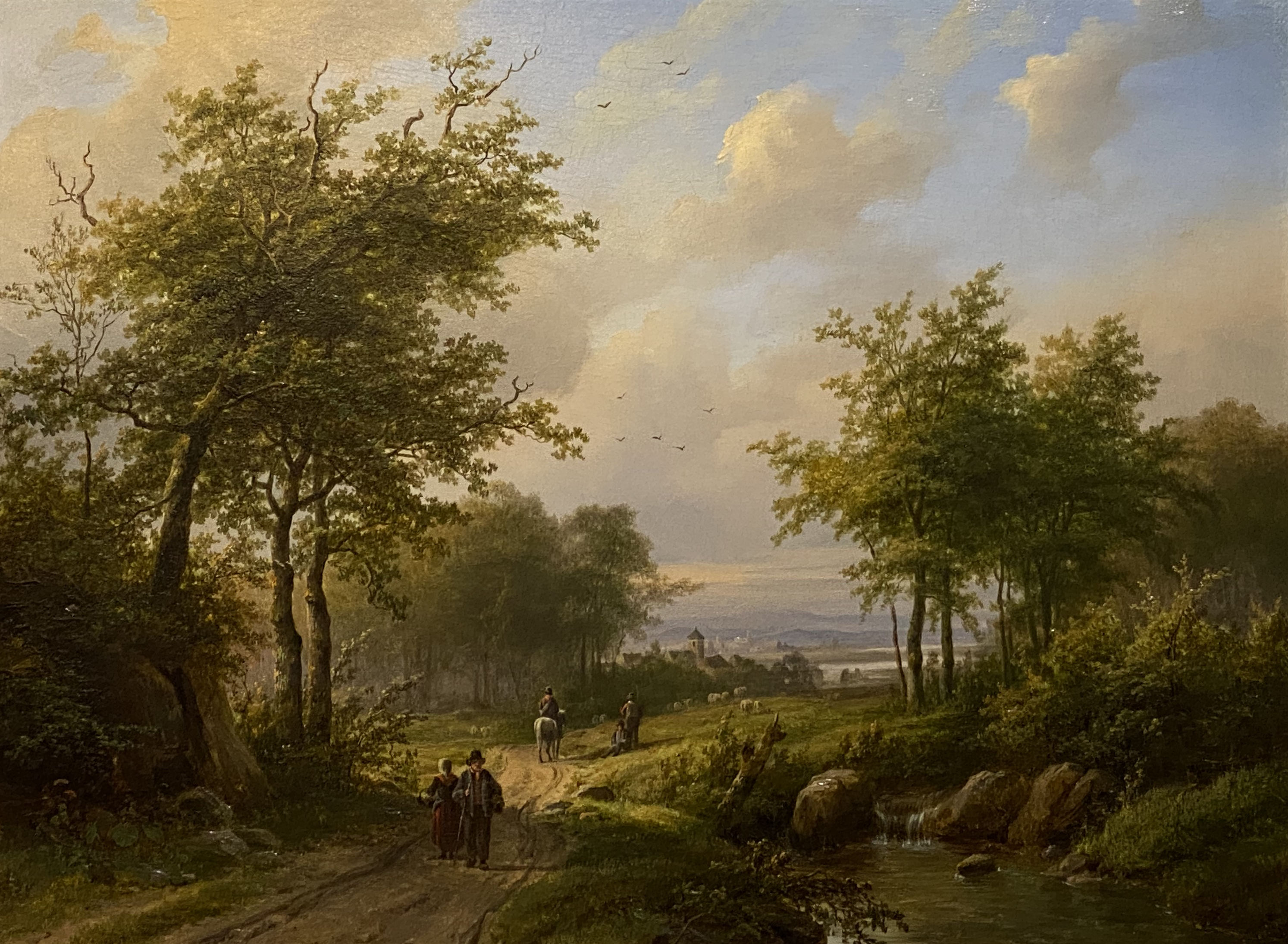 Johann Bernhard Klombeck, Ideale Landschaft mit Spazierenden - Image 6 of 6