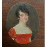 Charles Guillaume Alexandre Bourgeois, Miniatur einer jungen Dame