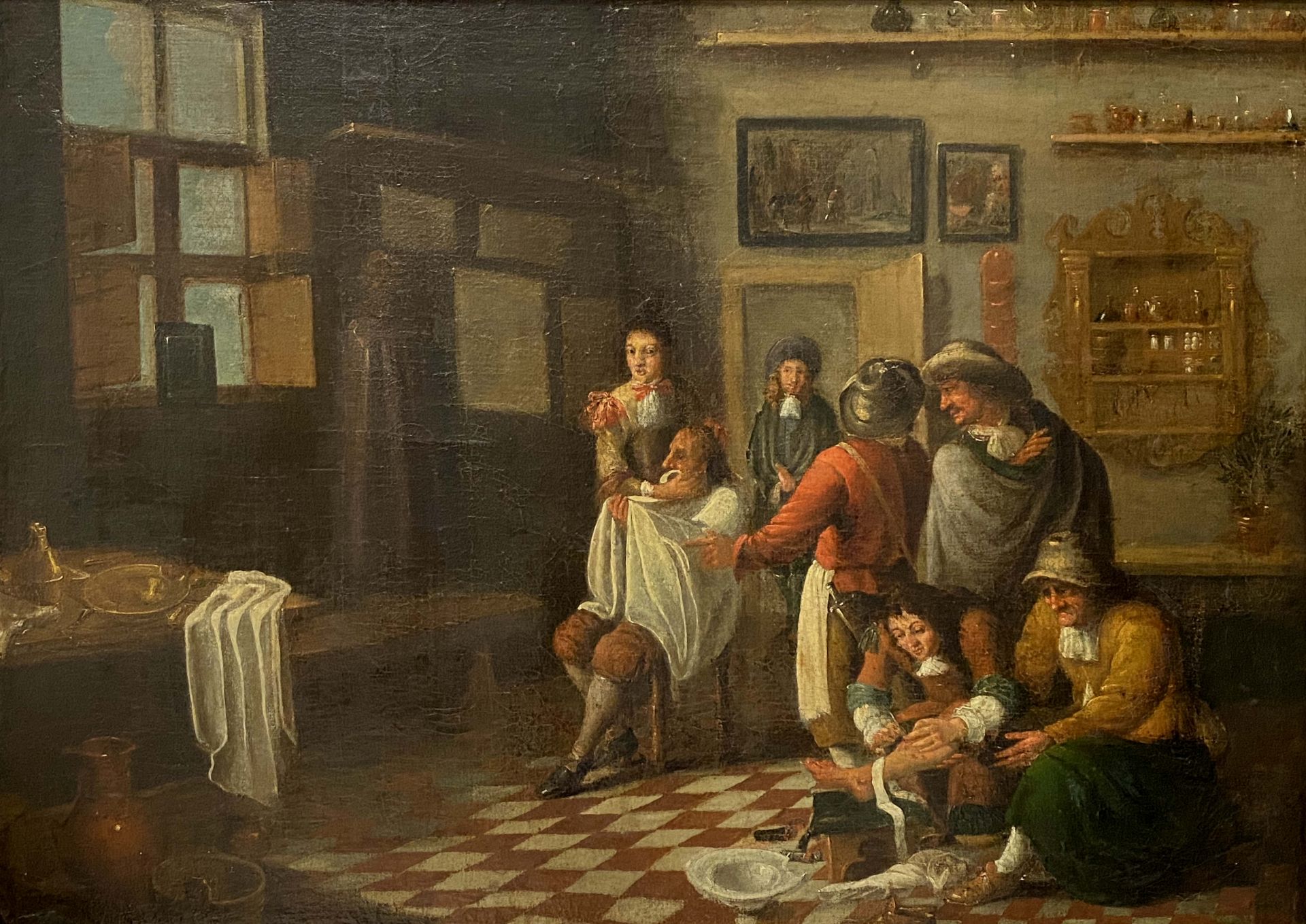 David Teniers II. (?), Behandlung in der Bader-Stube