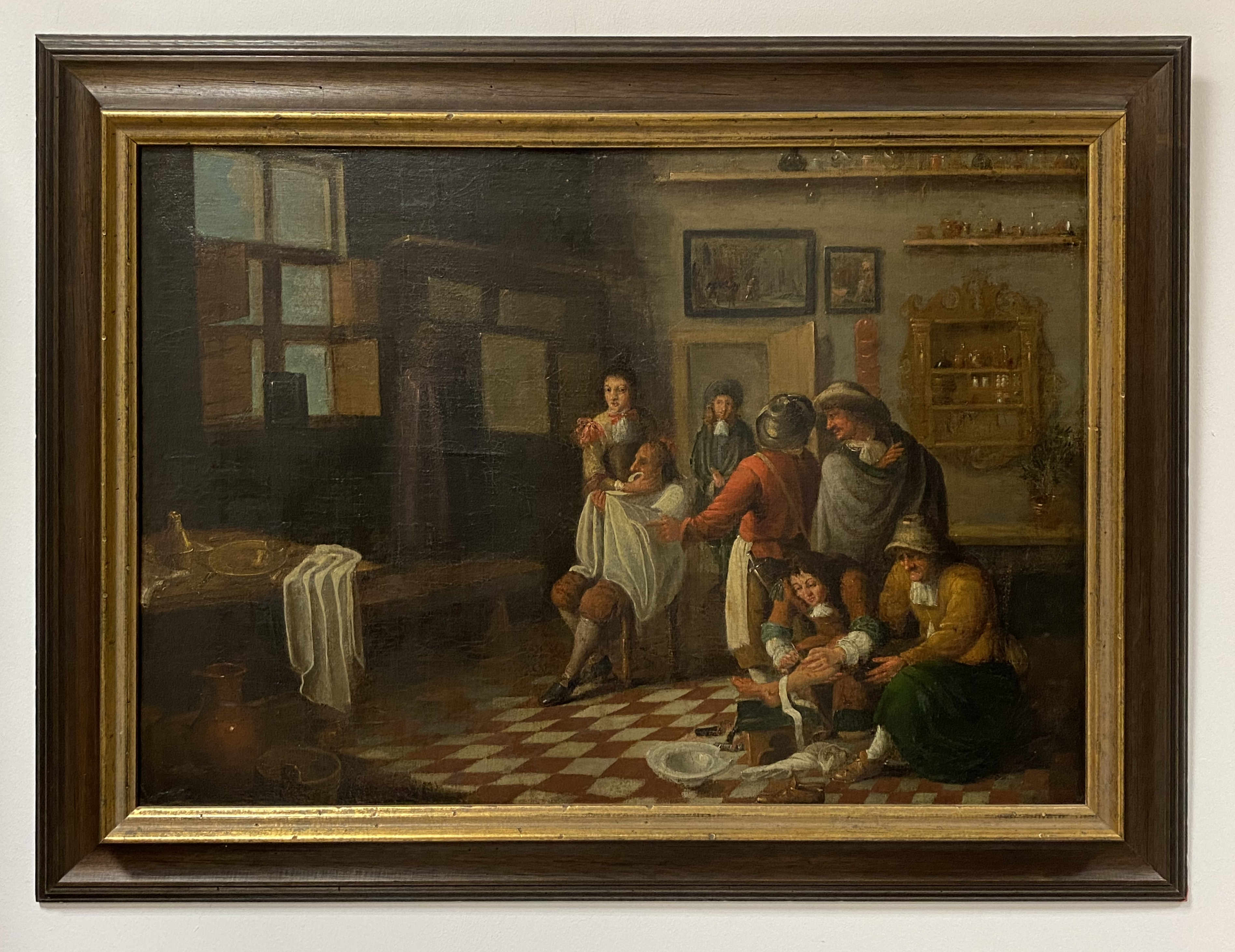 David Teniers II. (?), Behandlung in der Bader-Stube - Image 2 of 5