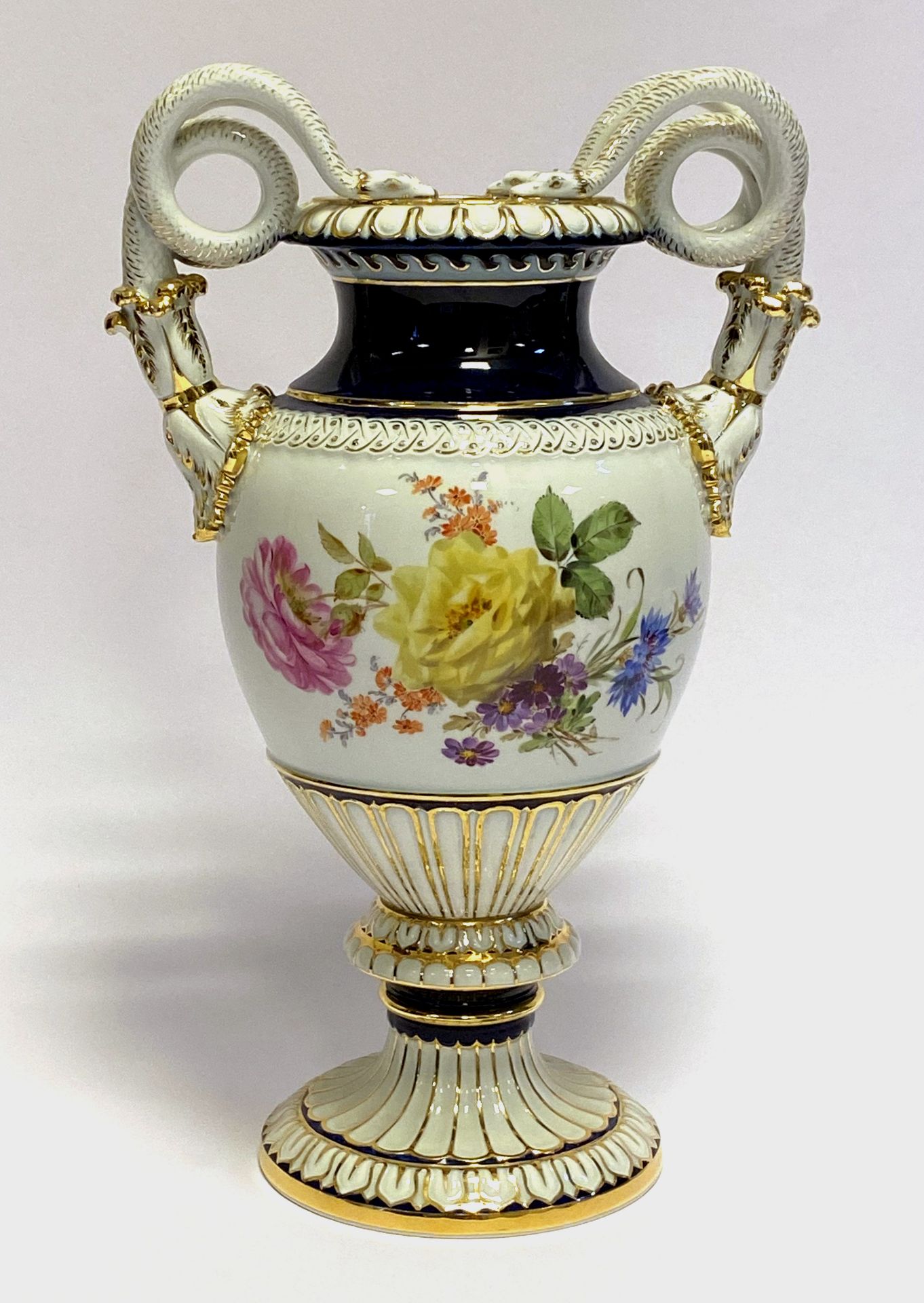 Schlangenhenkelvase Meissen