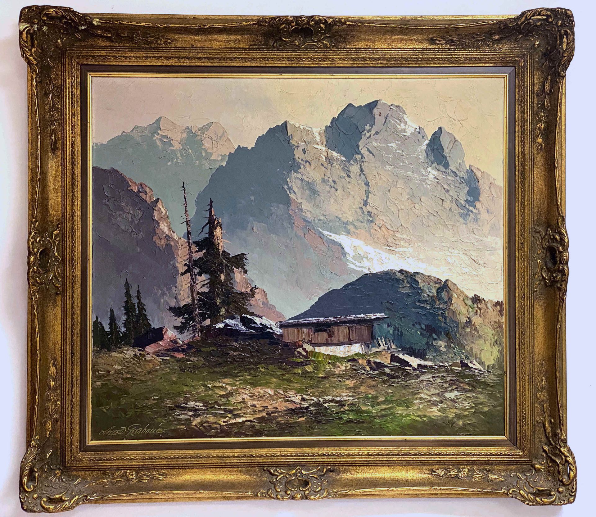 Georg Arnold Graboné, Gebirgshütte in den Hohen Tauern - Bild 2 aus 3