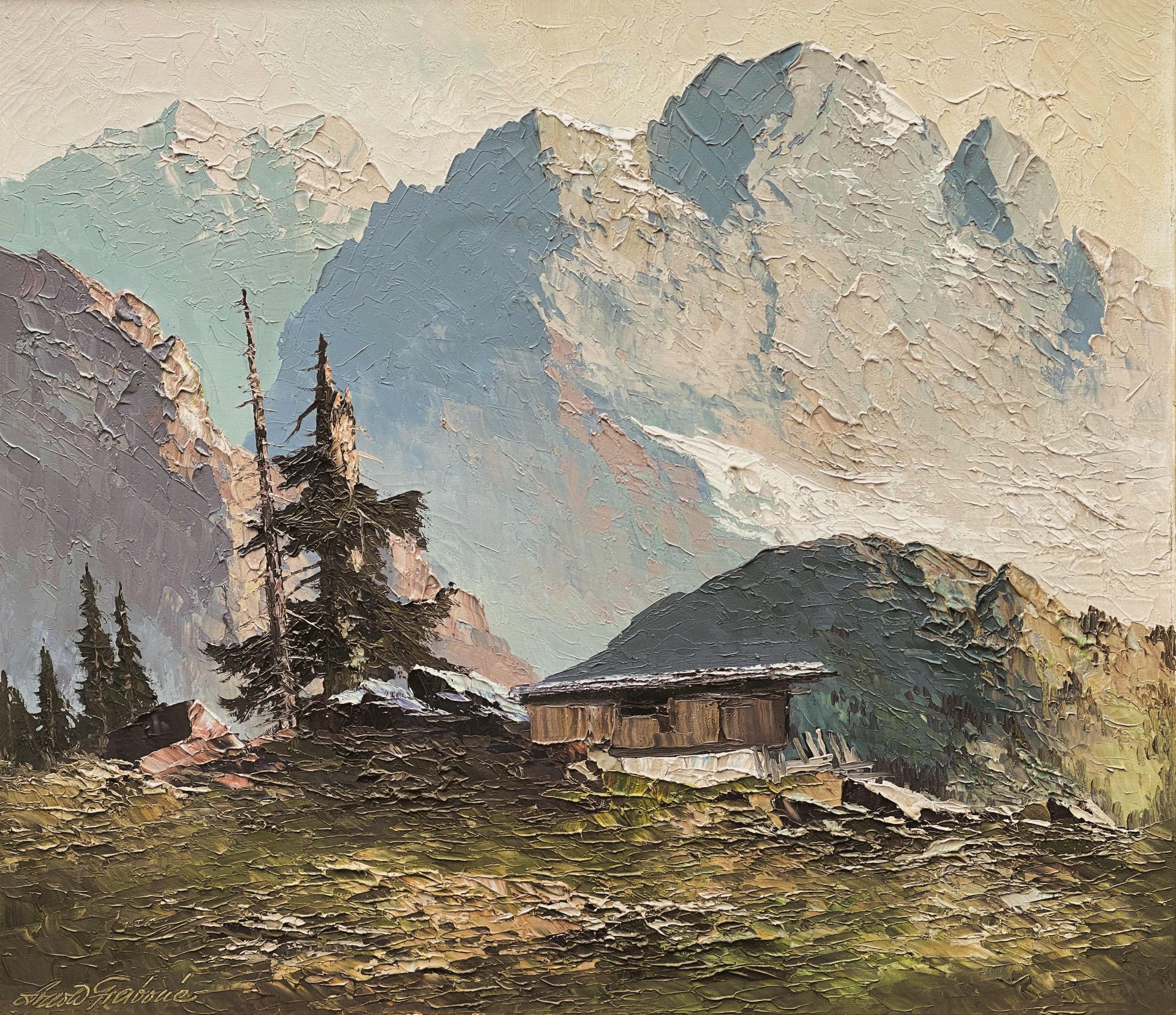 Georg Arnold Graboné, Gebirgshütte in den Hohen Tauern