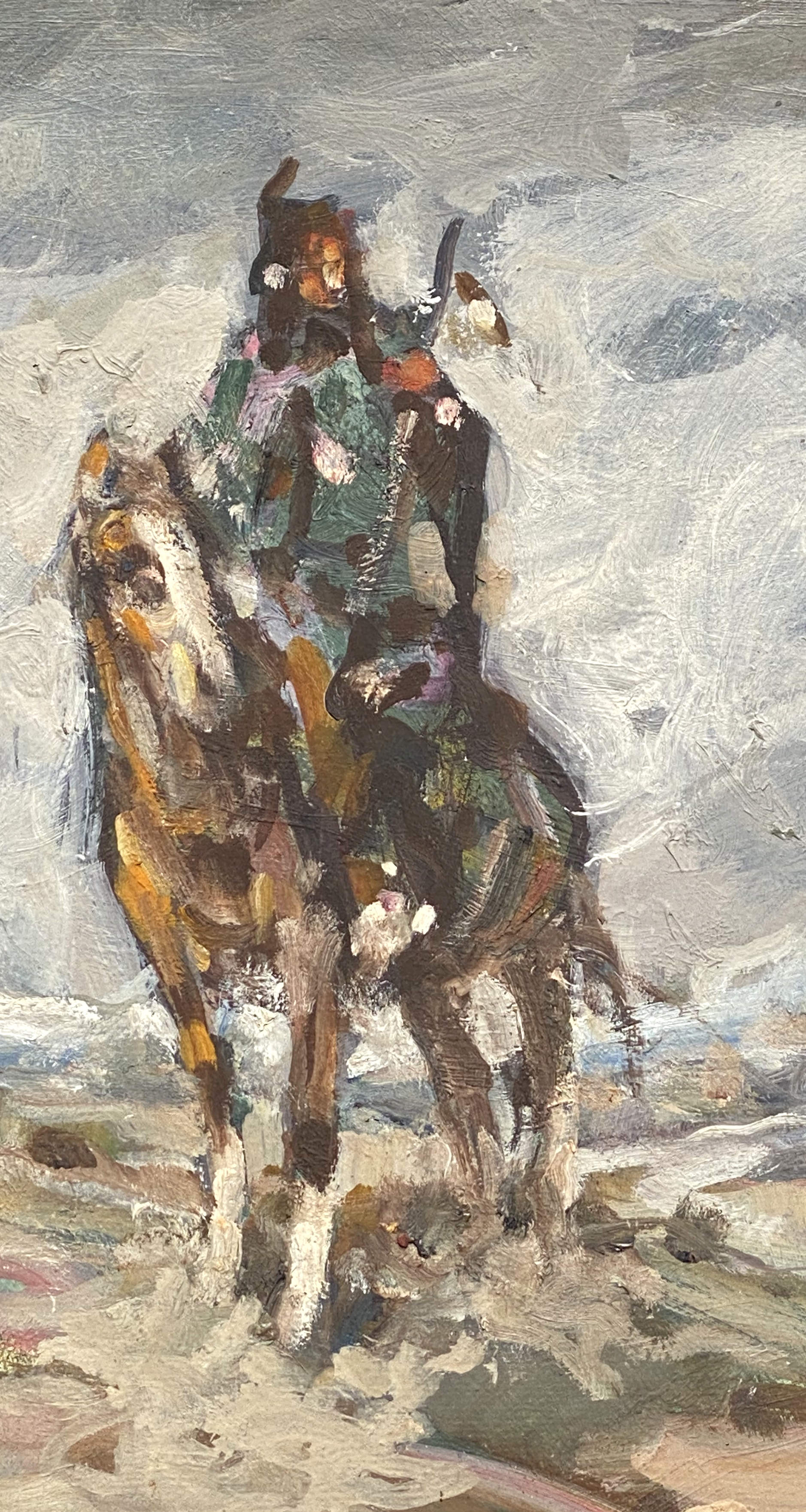Julius Seyler, Zwei spähende Schwarzfuß-Indianer zu Pferd - Image 4 of 4