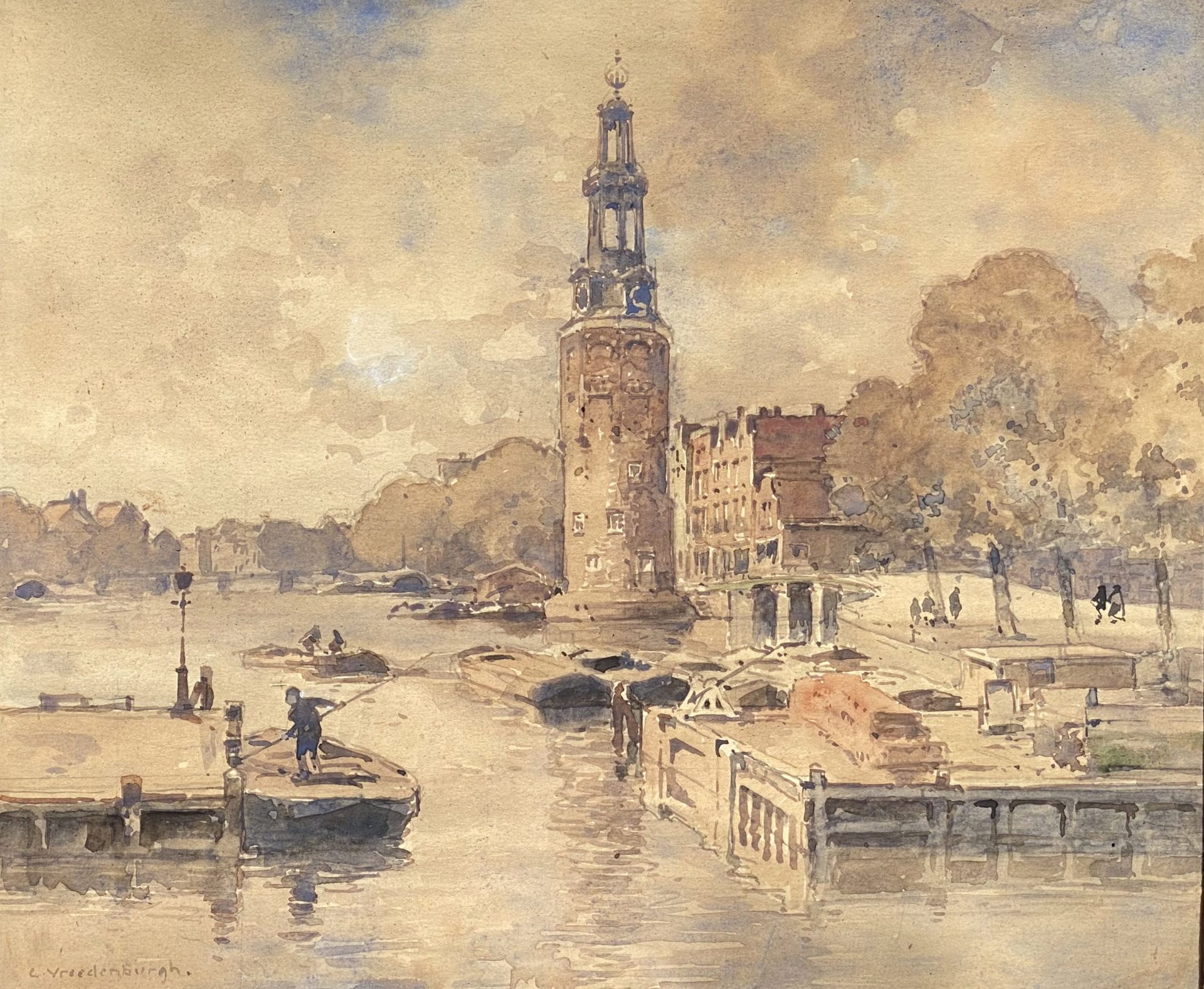 Cornelis Vreedenburgh, Das Montelbaanstoren in Amsterdam
