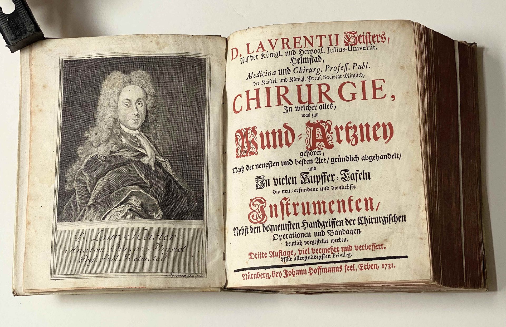 Laurentius (Lorenz) Heister,  Lehrbuch der Chirurgie, Nürnberg 1731 - Bild 2 aus 4