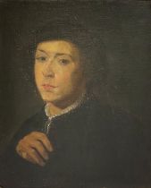 Peter Paul Rubens (Kopie nach): Junger Mann mit schwarzem Barett