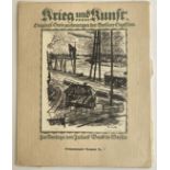 Mappenwerk „Krieg und Kunst“, Neun Lithographien diverser Künstler (1914/15)