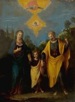 Altmeister der Italienischen Schule, Die Heilige Familie und die Heilige Dreifaltigke