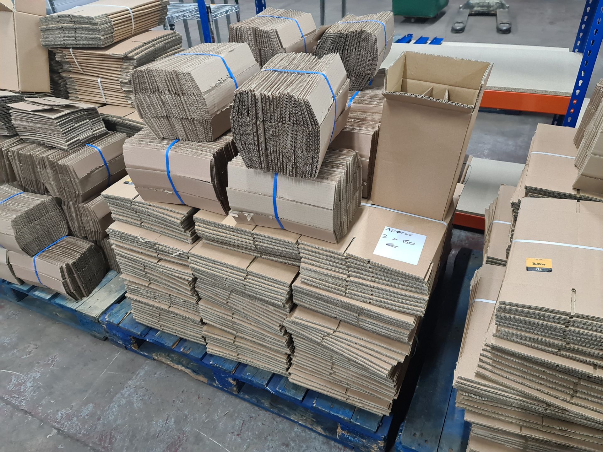 The contents of a pallet of cardboard boxes comprising approximately 300 boxes and 300 inserts; 200 - Image 3 of 12