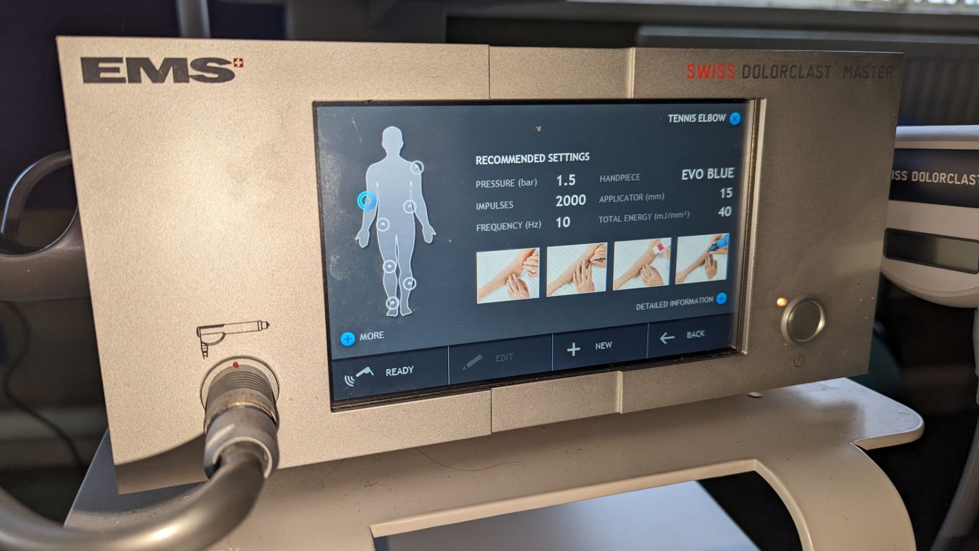 EMS Medical Swiss Dolorclast Master Shockwave system. This machine was purchased new in 2019 subjec - Image 18 of 30