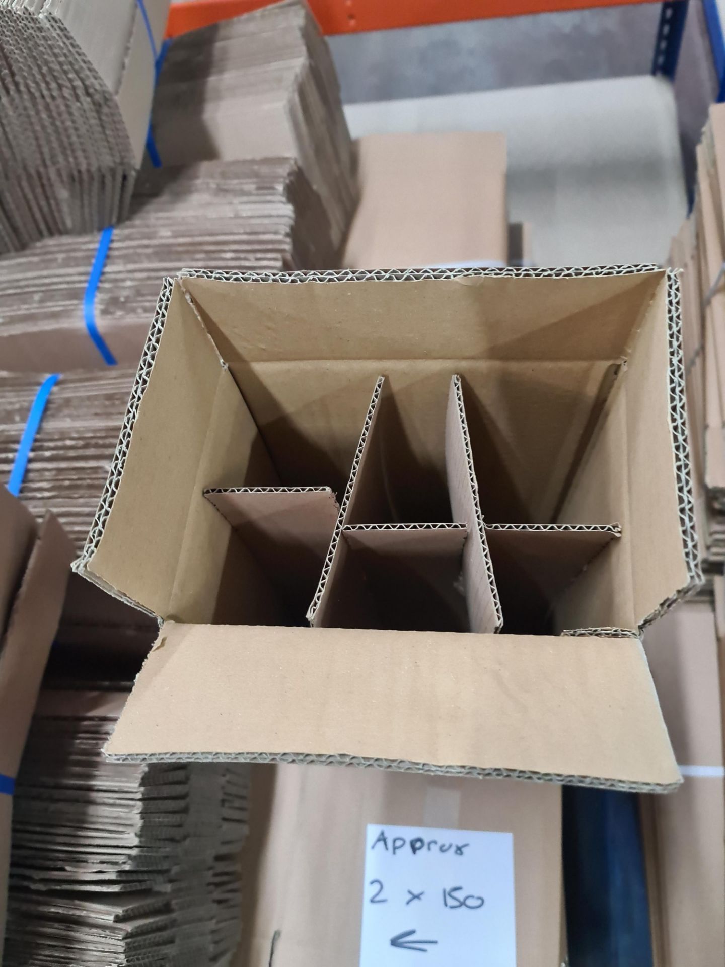 The contents of a pallet of cardboard boxes comprising approximately 300 boxes and 300 inserts; 200 - Image 2 of 12