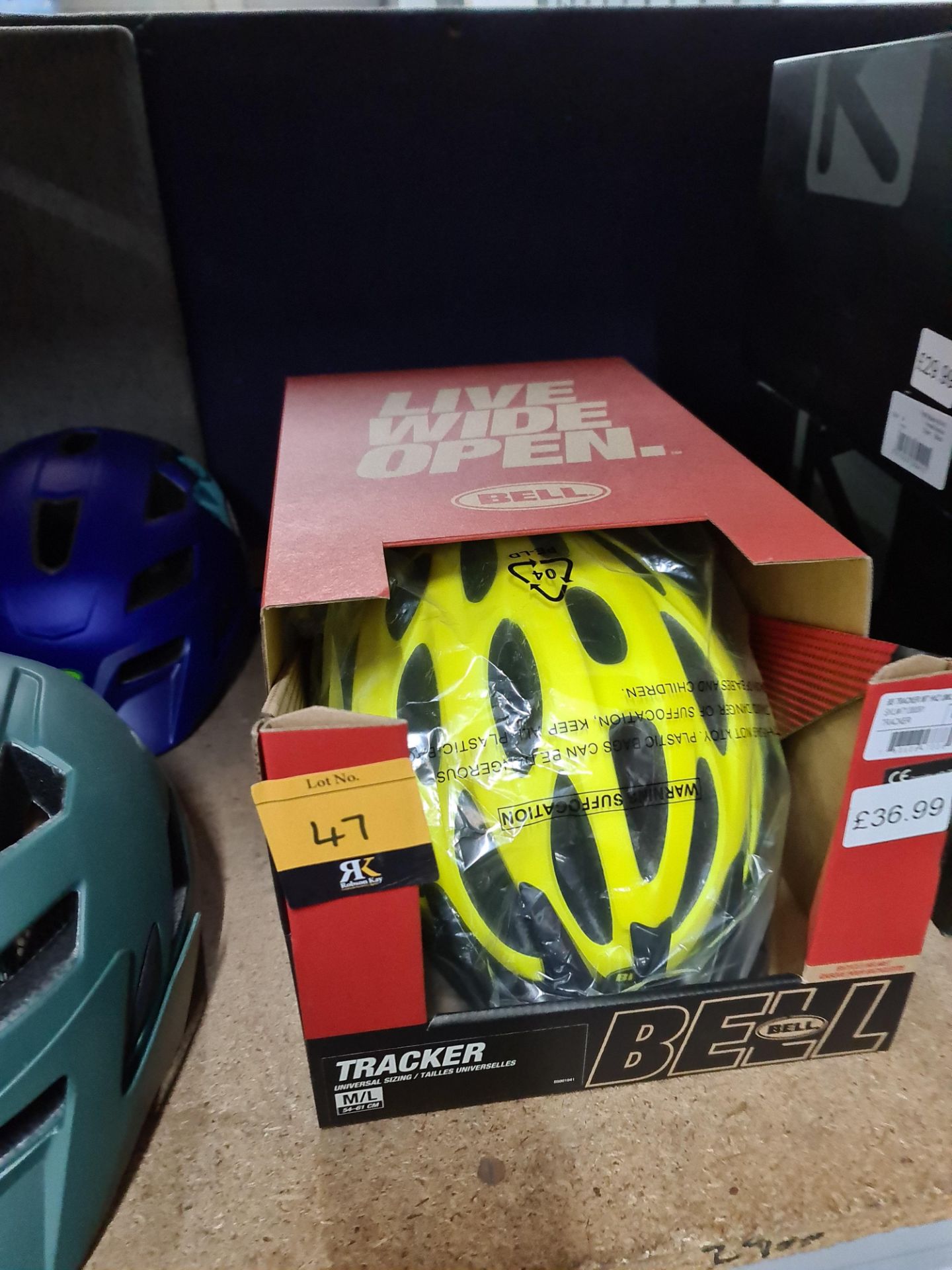 1 off Bell tracker bicycle helmet (size M/L, universal sizing), boxed
