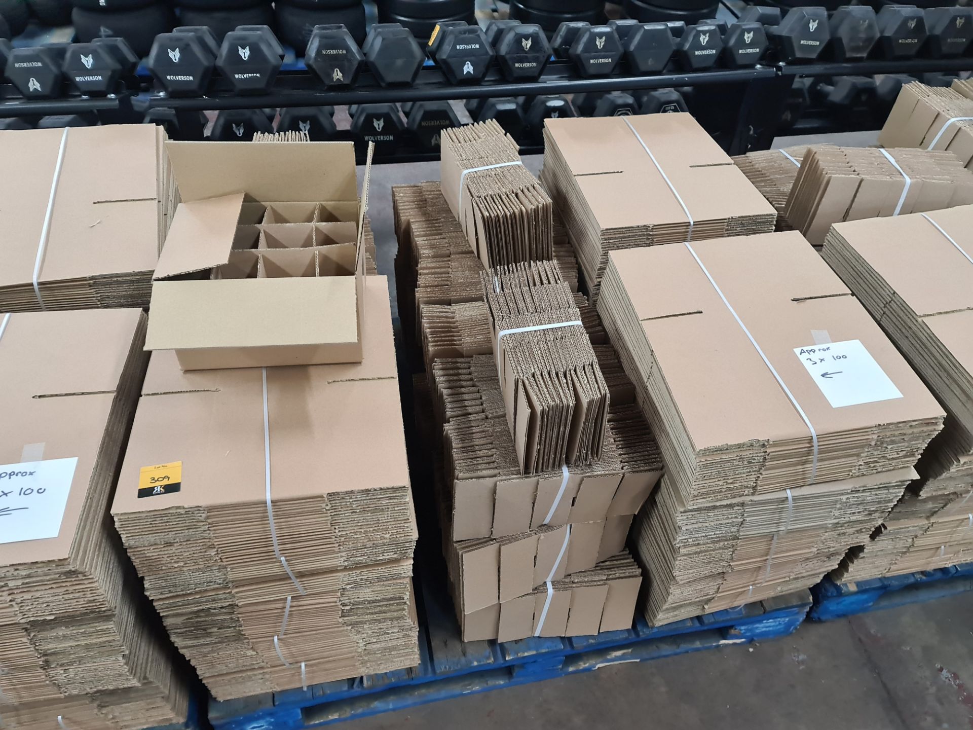 The contents of a pallet of cardboard boxes comprising approximately 300 boxes and 300 inserts in to - Image 2 of 10