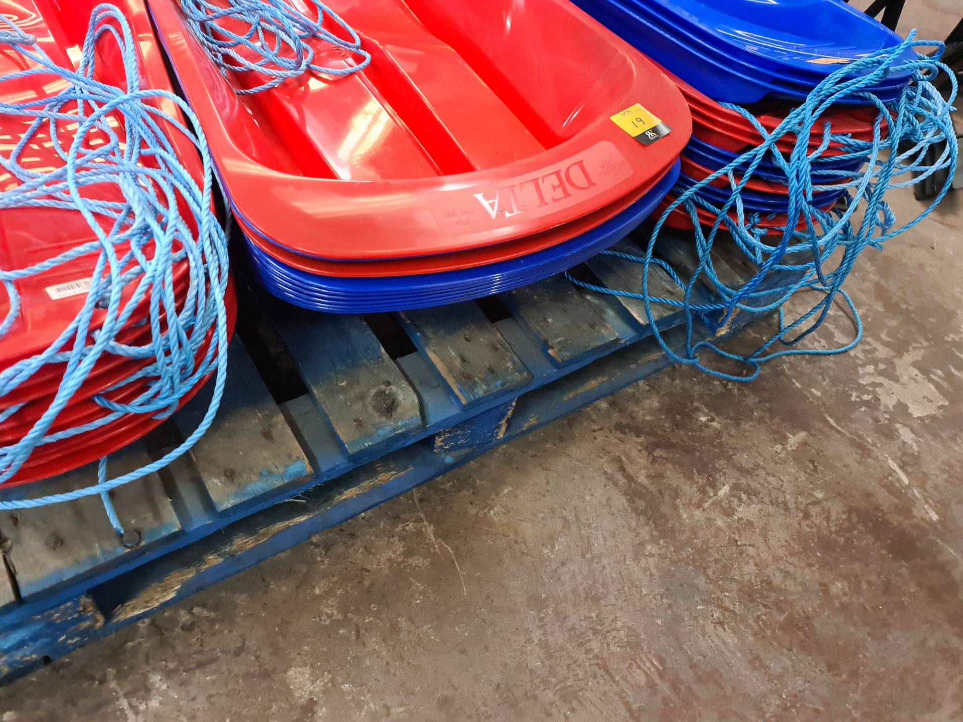 10 off Delta sledges - mixed lot of blue and red - Image 2 of 5