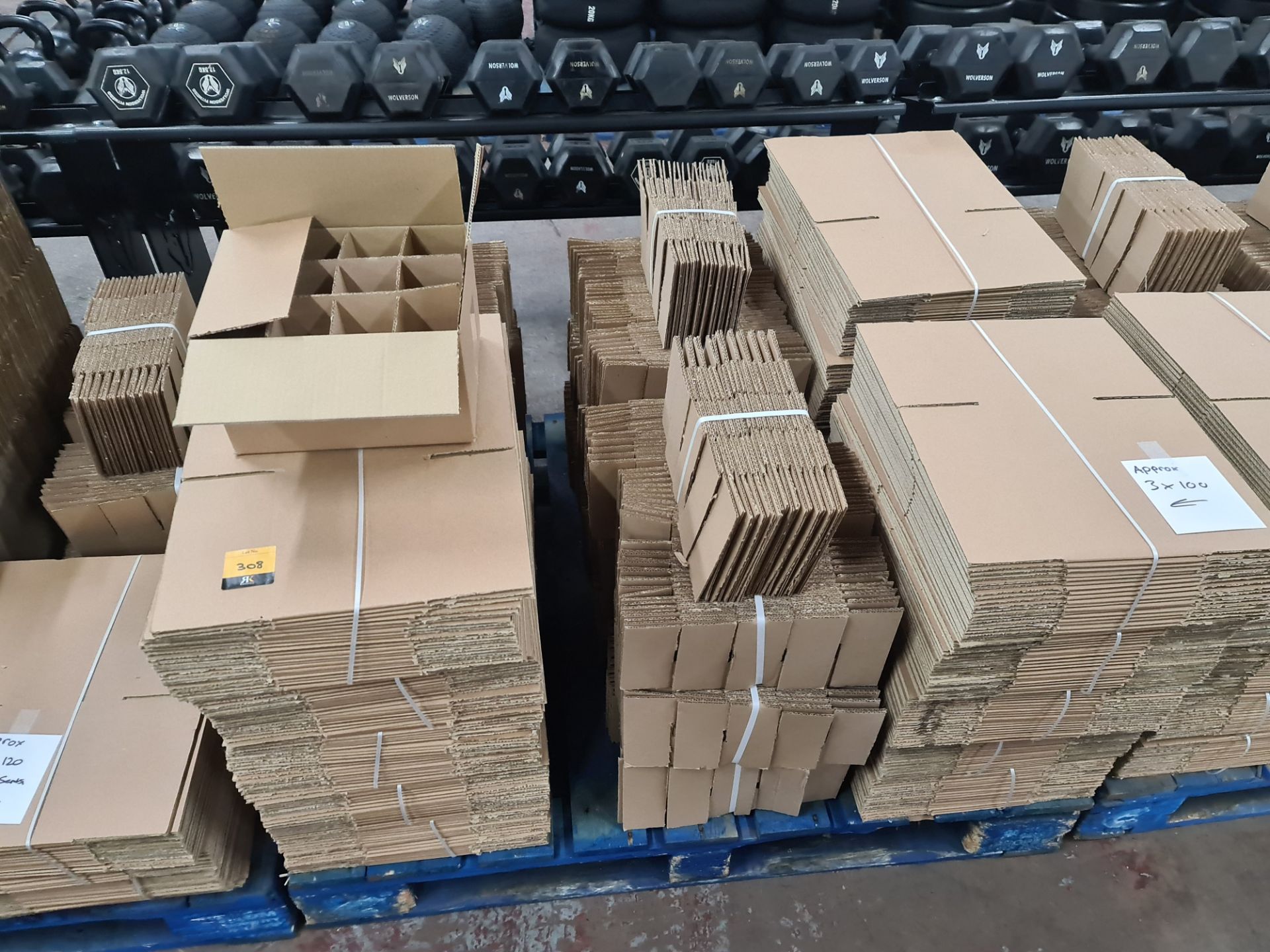 The contents of a pallet of cardboard boxes comprising approximately 300 boxes and 300 inserts in to - Image 2 of 8
