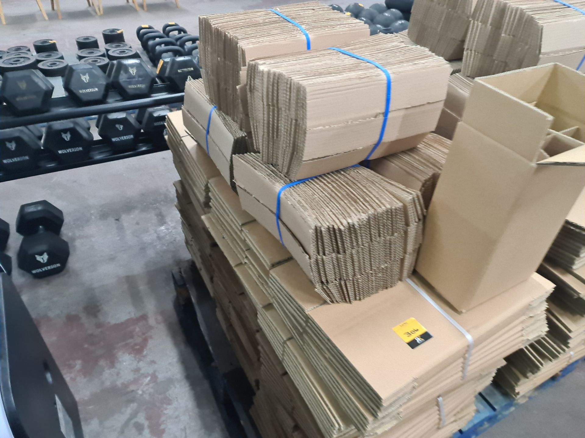 The contents of a pallet of cardboard boxes comprising approximately 300 boxes and 300 inserts; 200 - Image 6 of 14