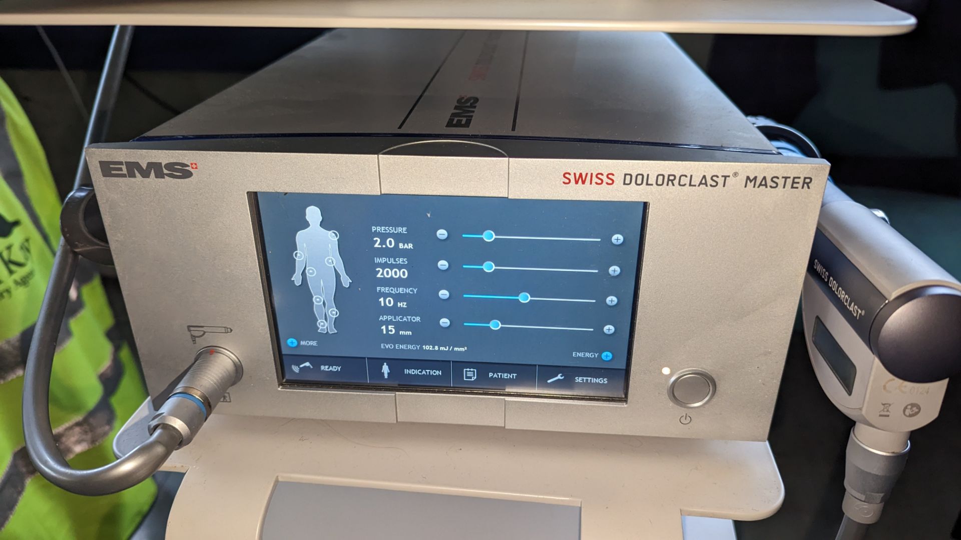 EMS Medical Swiss Dolorclast Master Shockwave system. This machine was purchased new in 2019 subjec - Image 7 of 30