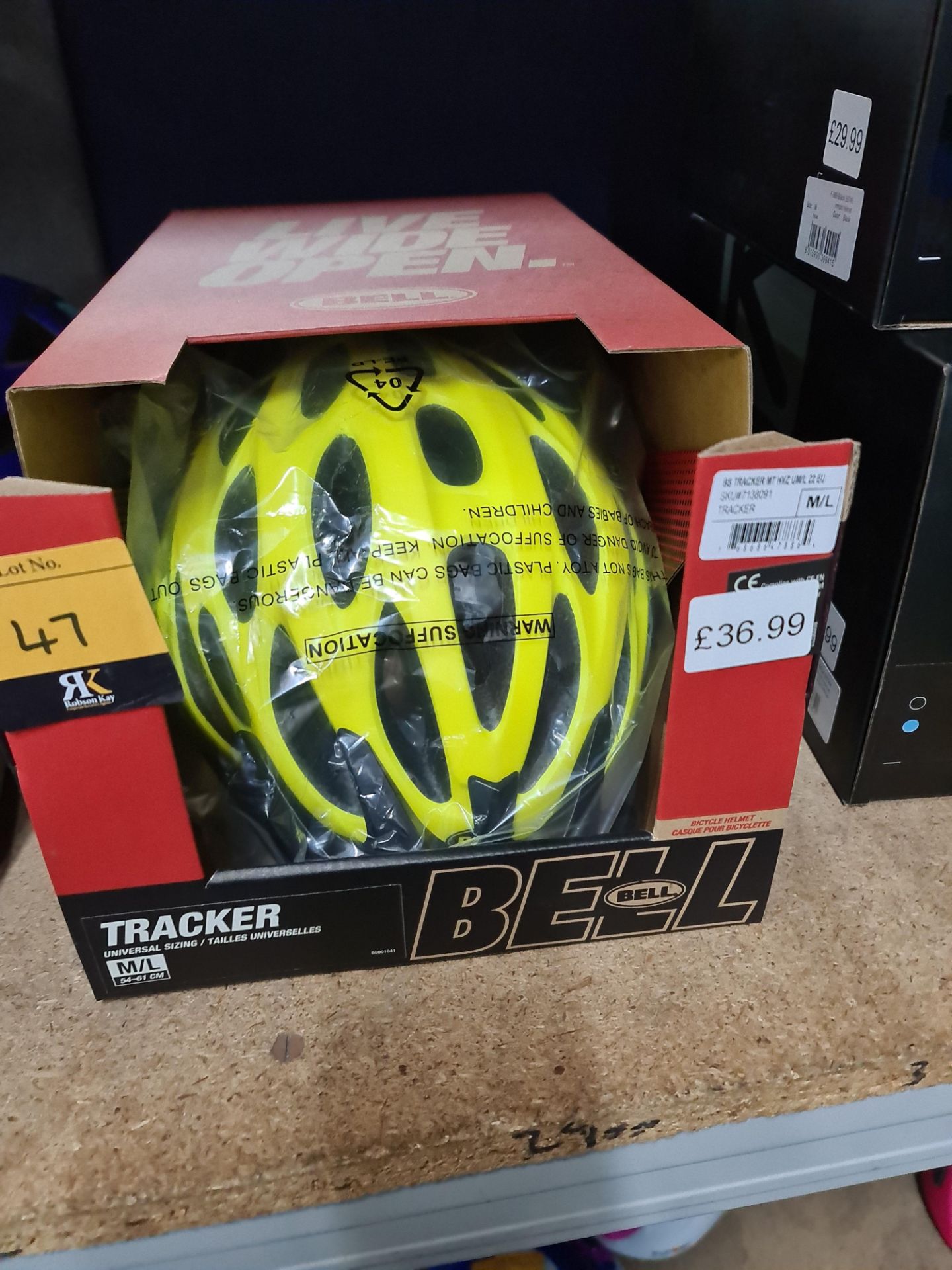 1 off Bell tracker bicycle helmet (size M/L, universal sizing), boxed - Image 2 of 3