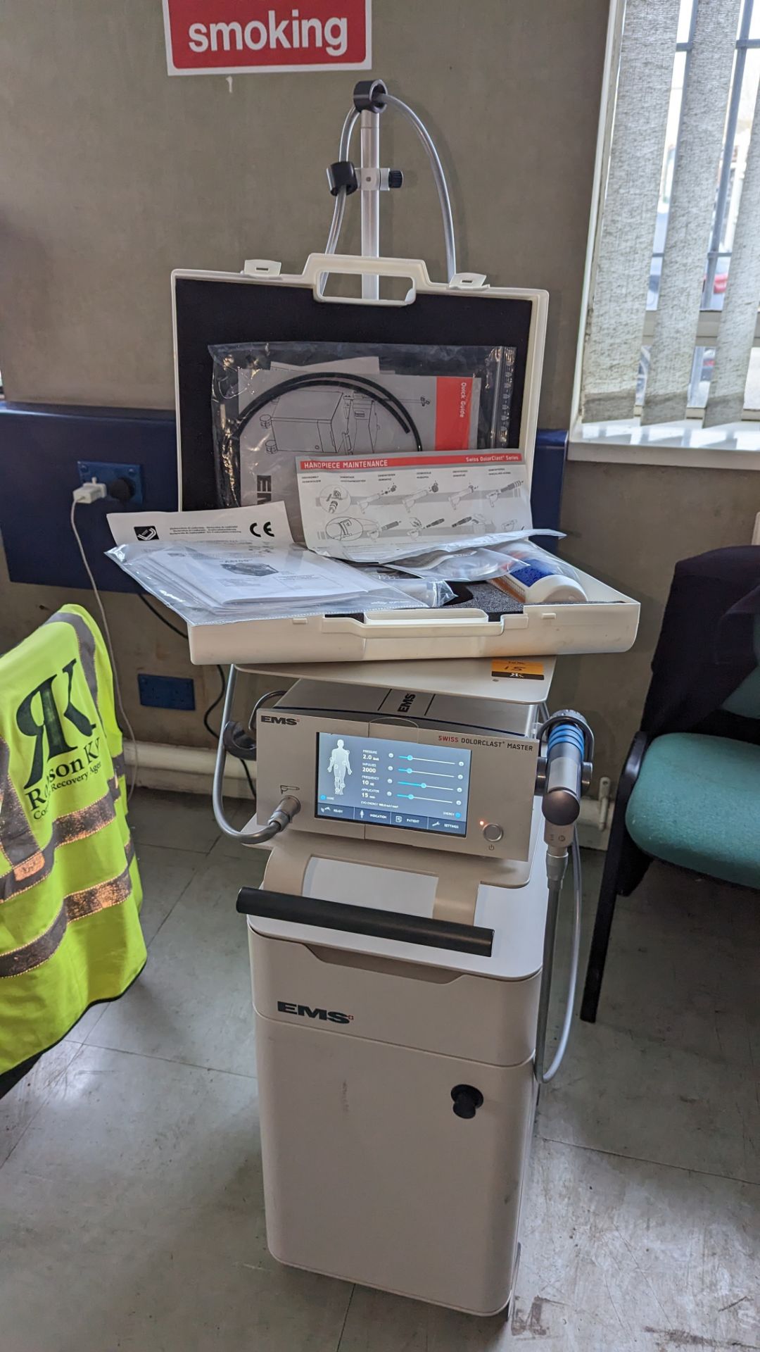 EMS Medical Swiss Dolorclast Master Shockwave system. This machine was purchased new in 2019 subjec - Image 6 of 30