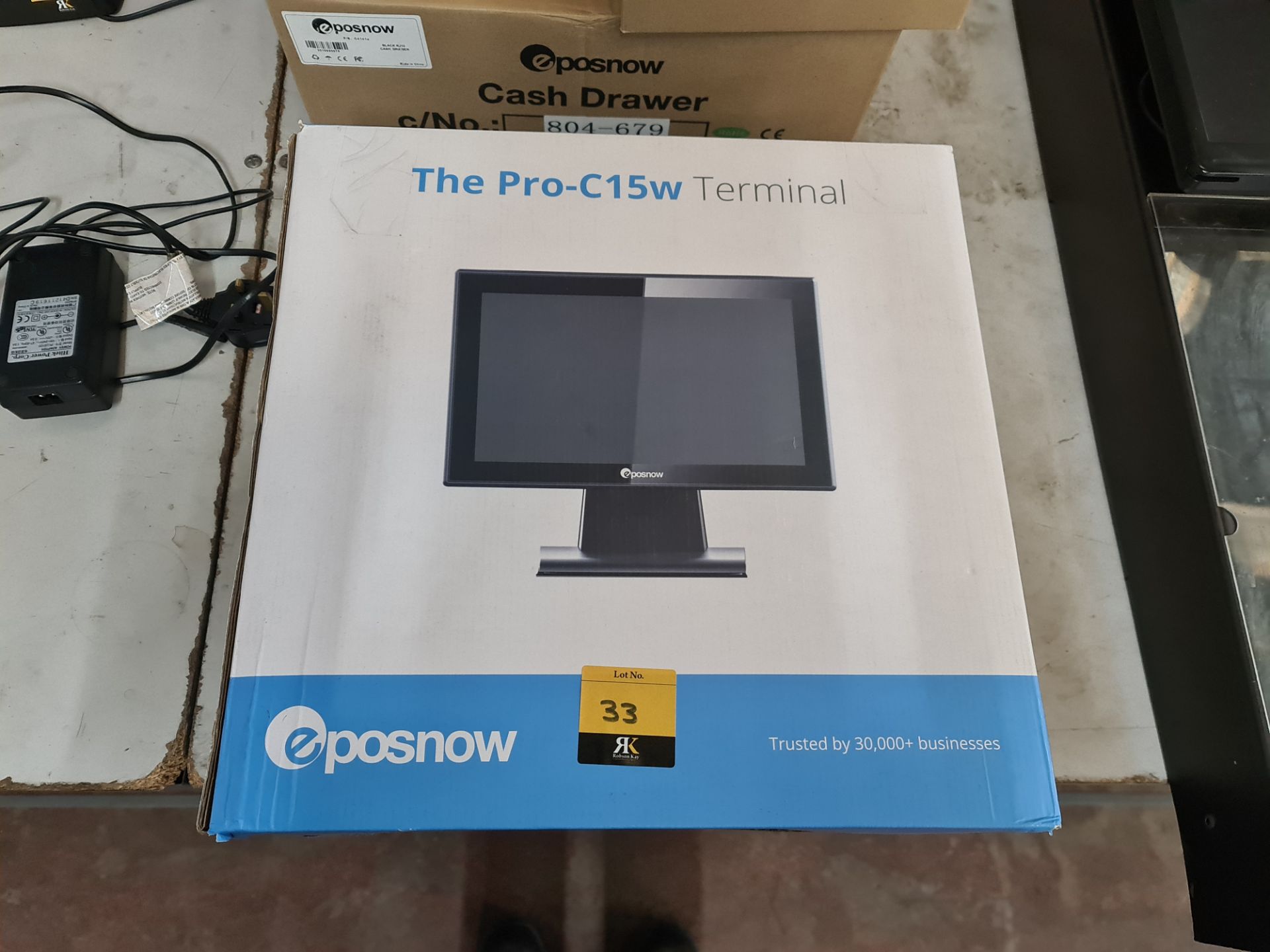 Eposnow model Pro-C15W EPOS terminal - includes box but we are uncertain if this item is new/unused