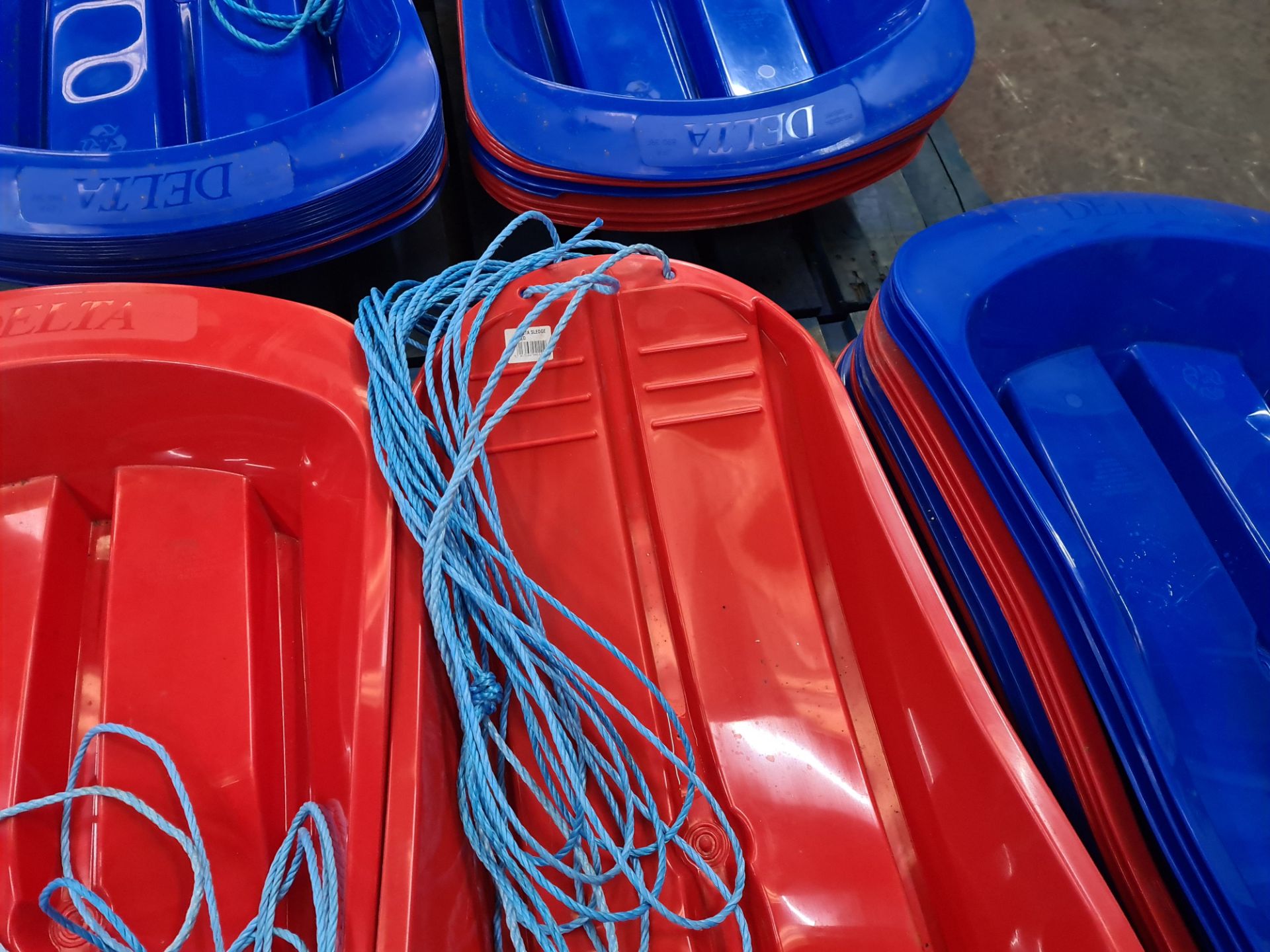 10 off Delta sledges - mixed lot of blue and red - Image 5 of 5