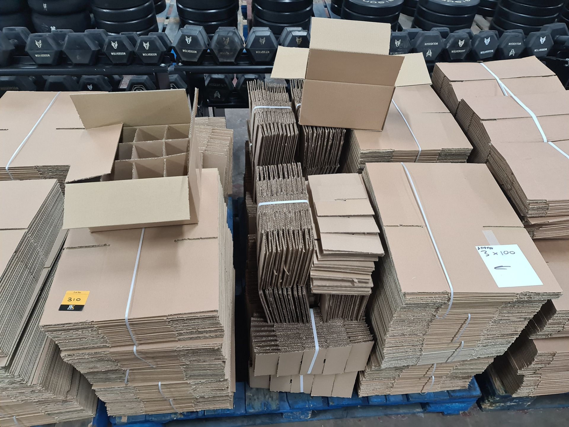 The contents of a pallet of cardboard boxes comprising approximately 300 boxes and 300 inserts in to - Image 2 of 10
