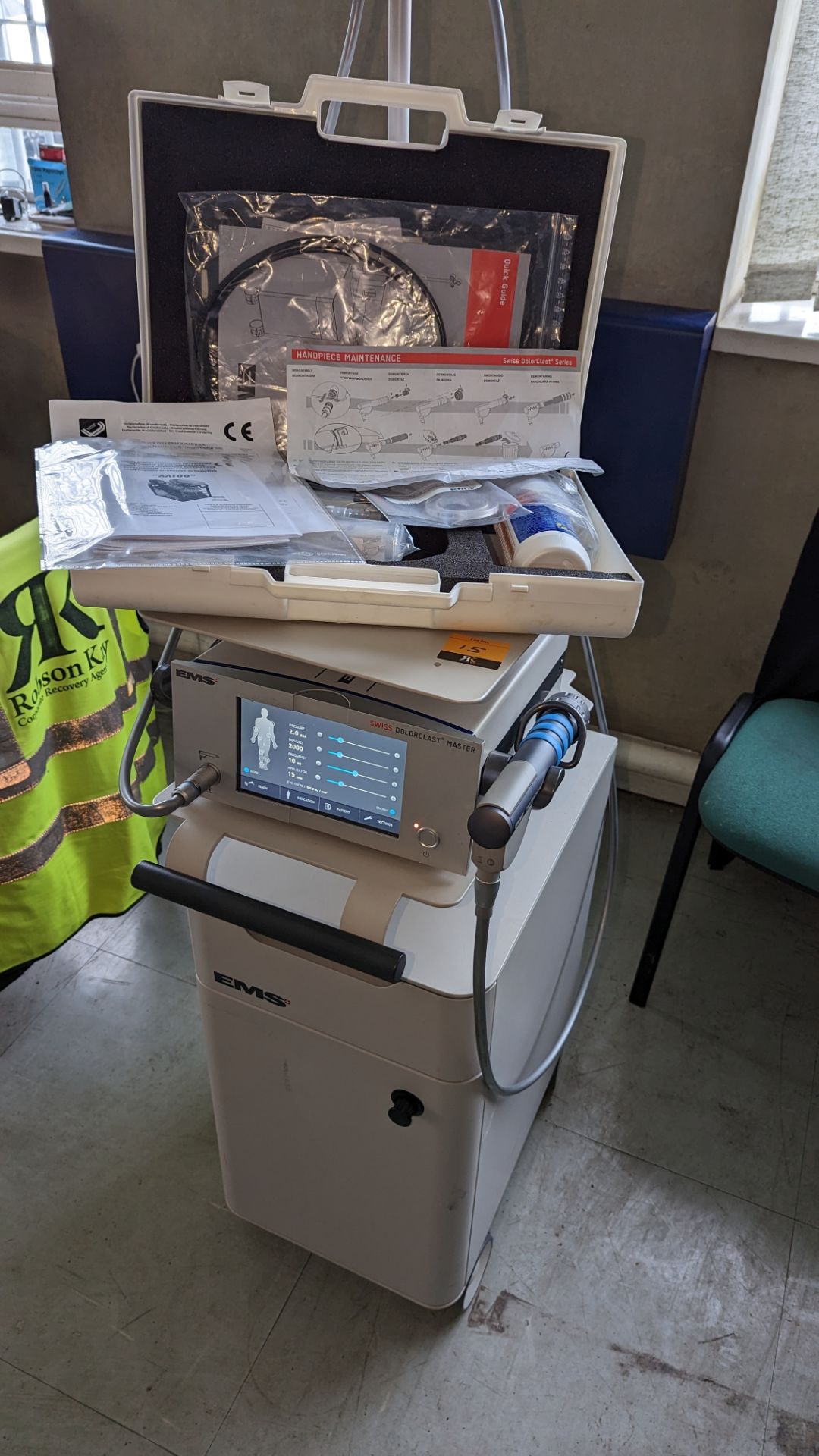 EMS Medical Swiss Dolorclast Master Shockwave system. This machine was purchased new in 2019 subjec - Image 5 of 30