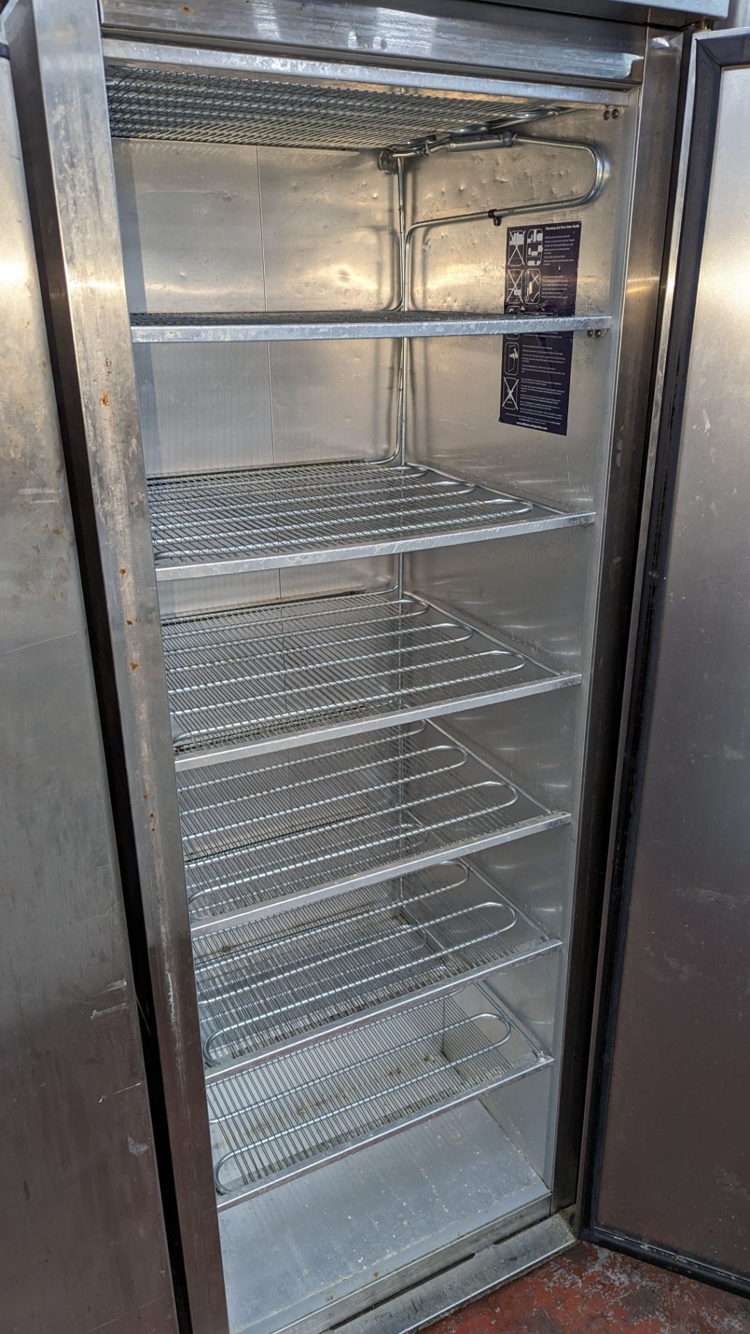 Williams stainless steel commercial tall freezer - Image 3 of 4