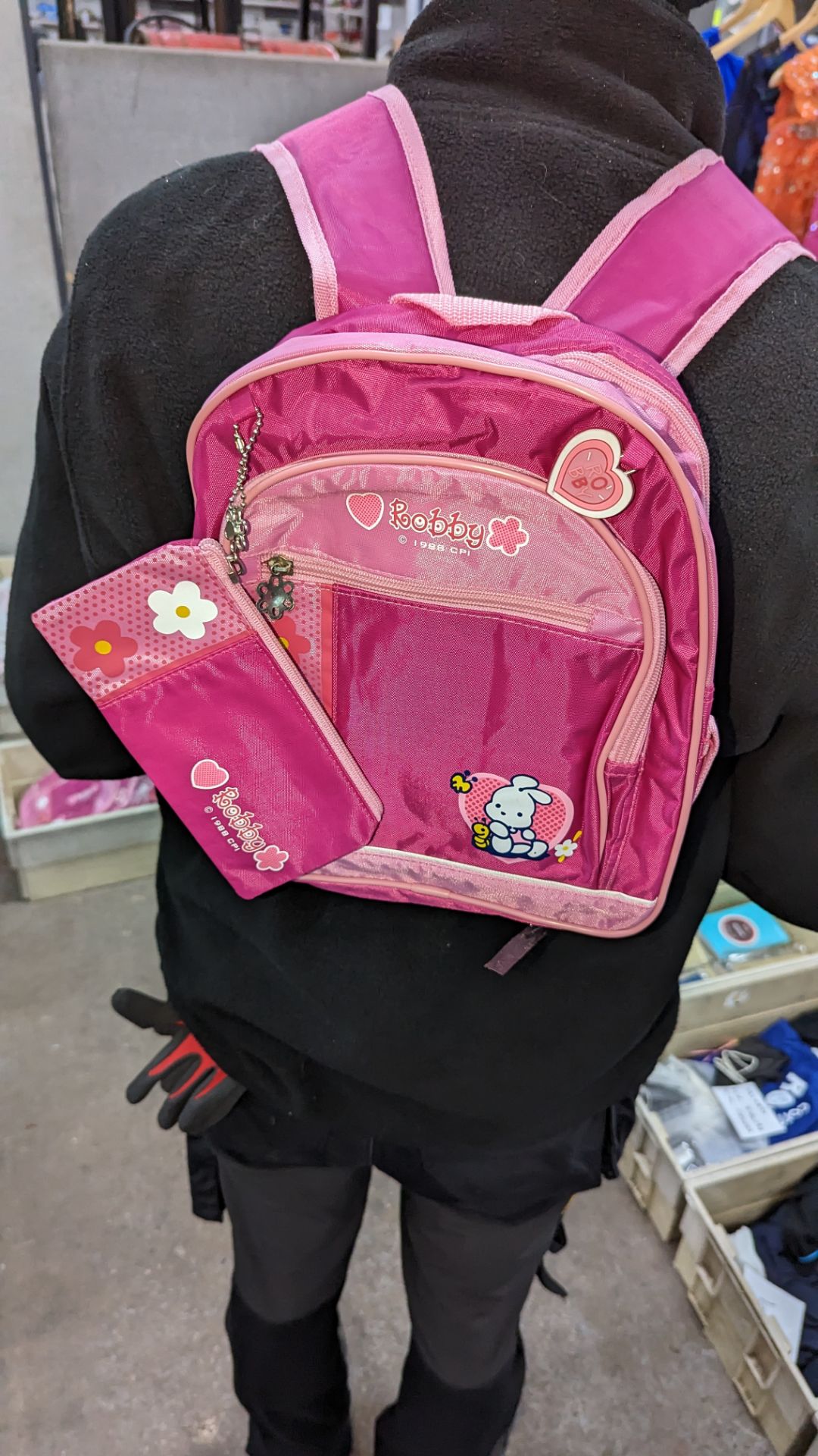 10 off Robby pink children's rucksacks with detachable pencil cases - crate excluded - Image 4 of 4