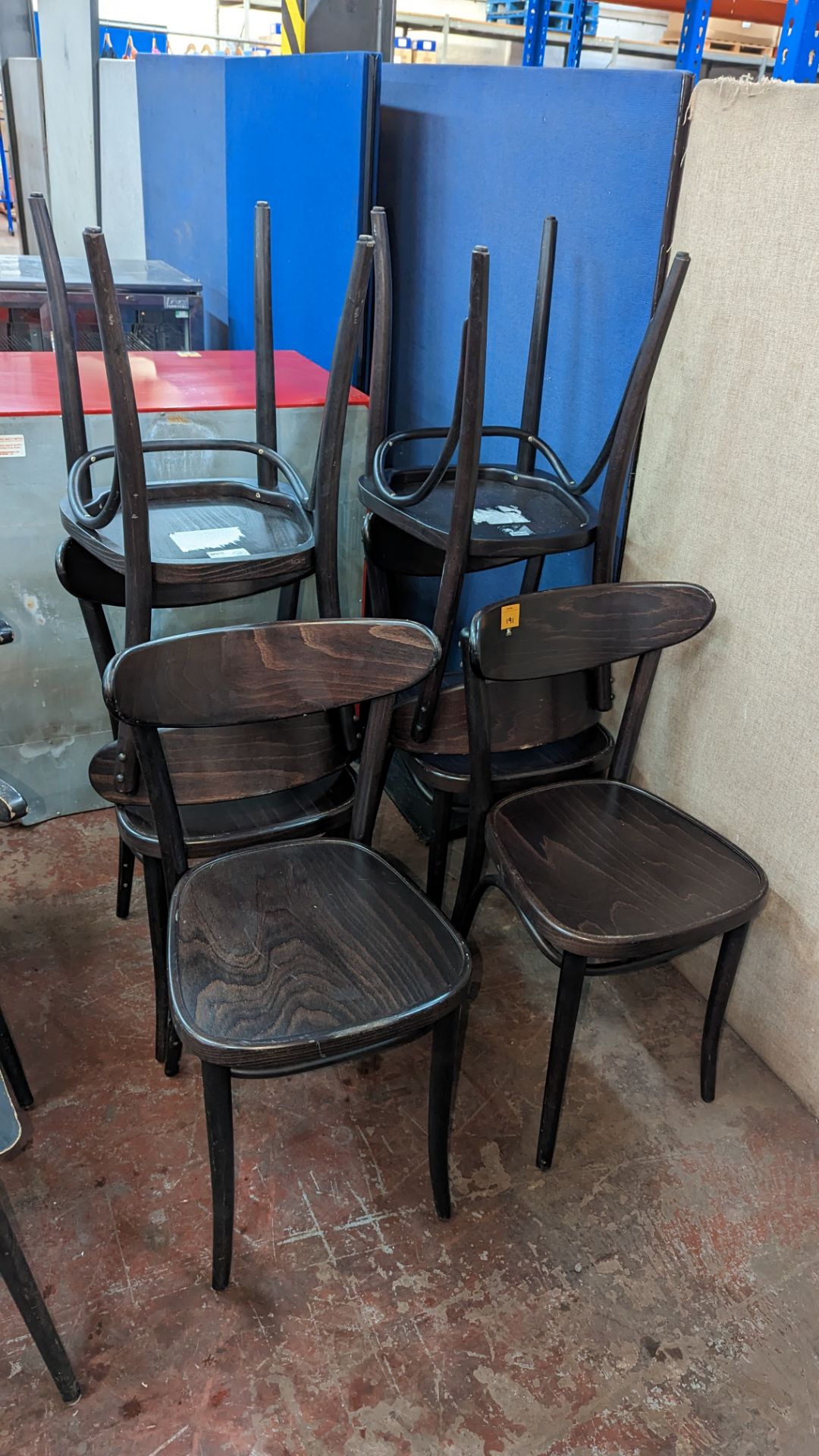 6 off matching wooden dining chairs