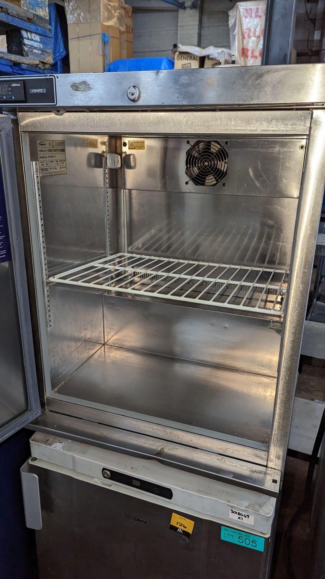 Williams stainless steel under counter fridge model HA135SS-R1 - Image 3 of 4