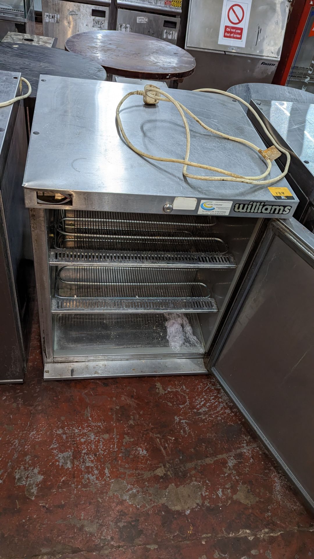 Williams stainless steel under counter freezer - Image 3 of 4