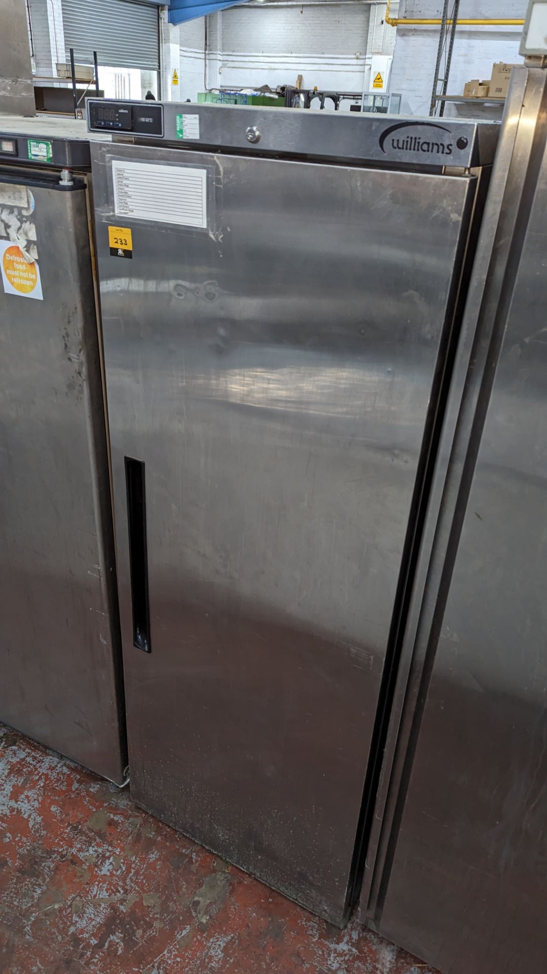 Williams stainless steel commercial tall freezer - Image 2 of 4
