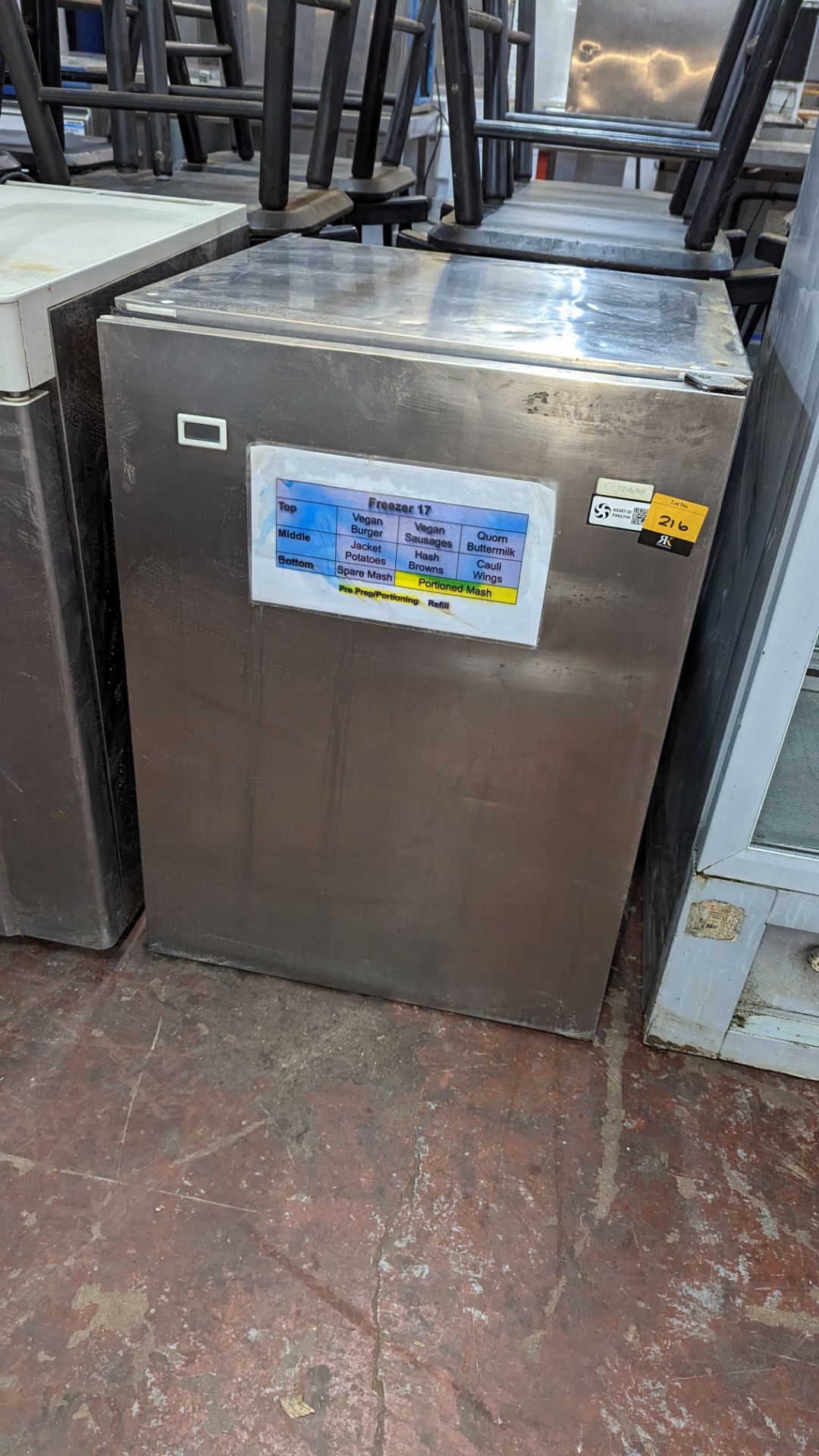 Stainless steel under counter freezer - Image 2 of 4